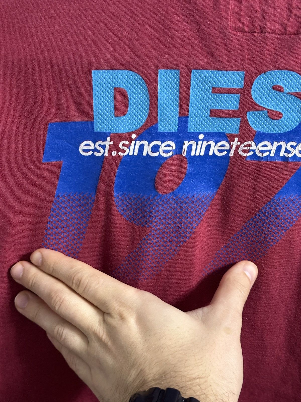 Diesel Rare Vintage Polo Diesel Avant-Garde Japan Y2K Style. Size US XL / EU 56 / 4 - 8 Thumbnail
