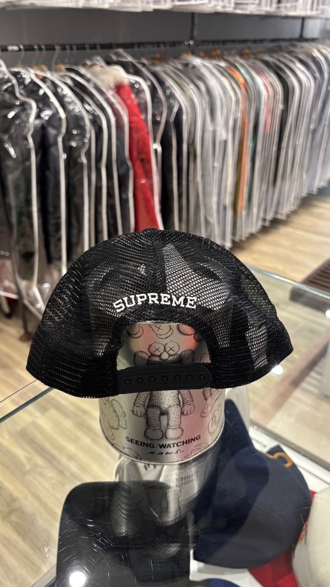 Supreme Supreme Pins Mesh Back 5-Panel Black Size ONE SIZE - 3 Thumbnail