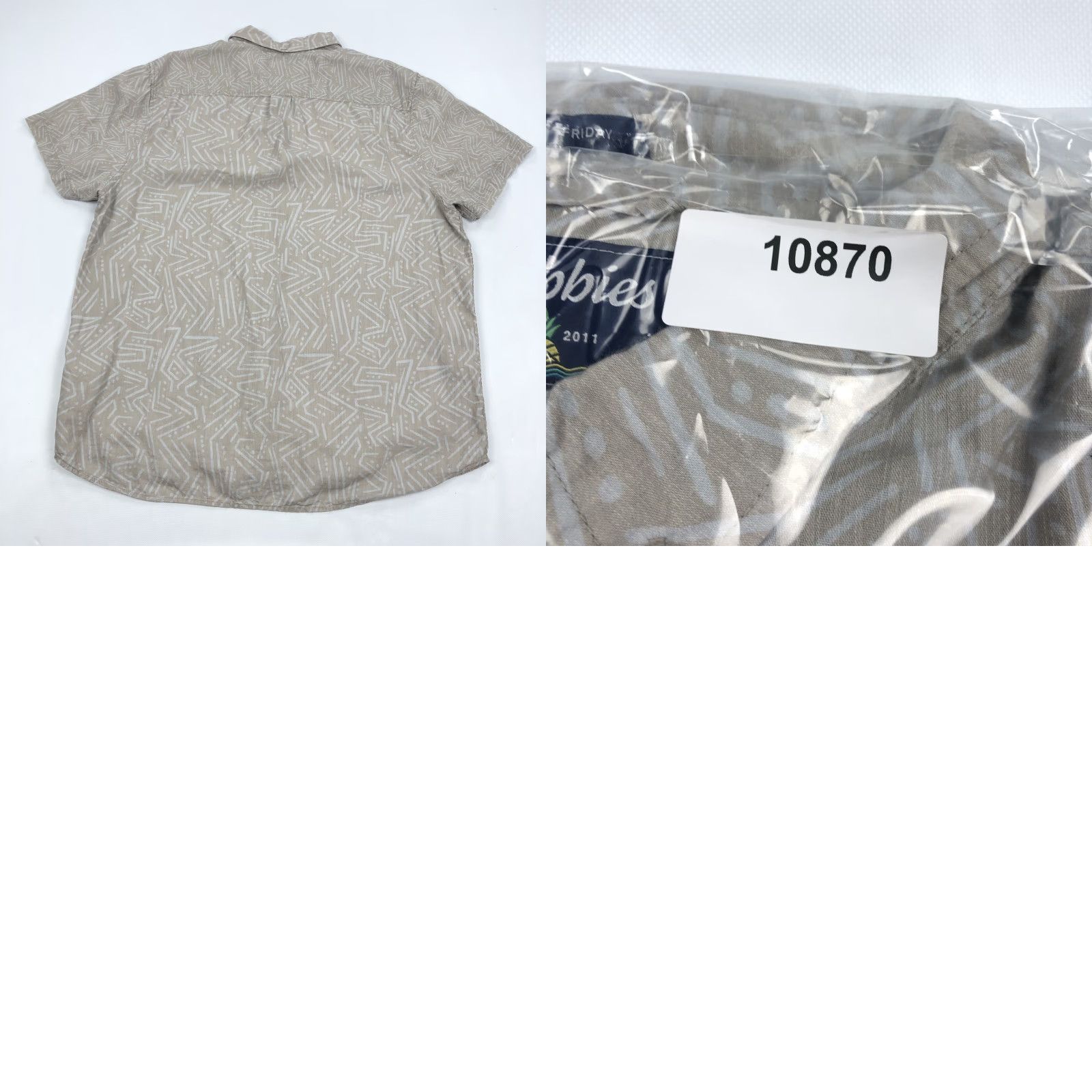 Chubbies Chubbies Shirt XXL Beige Tan Abstract Pattern Button-Down Collar Short Sleeve Chest Pocket Size US XXL / EU 58 / 5 - 8 Thumbnail