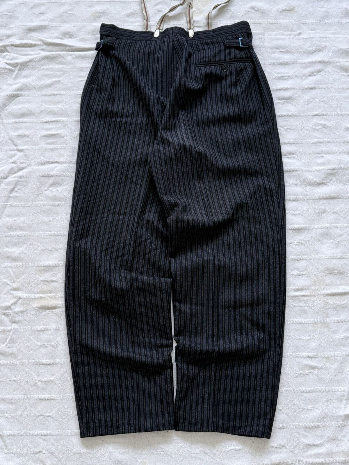 Vintage Antique 1940s European Side Buckles Trousers Pants Size US 32 / EU 48 - 1 Thumbnail