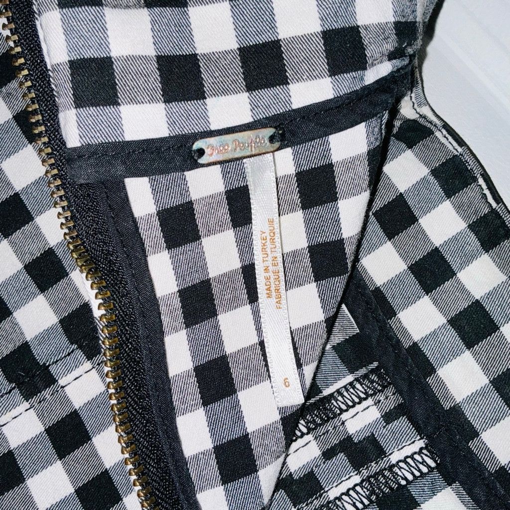Free People Free People Modern Femme Plaid Mini Skirt Gingham Sz 6 Size 28" / US 6 / IT 42 - 8 Thumbnail