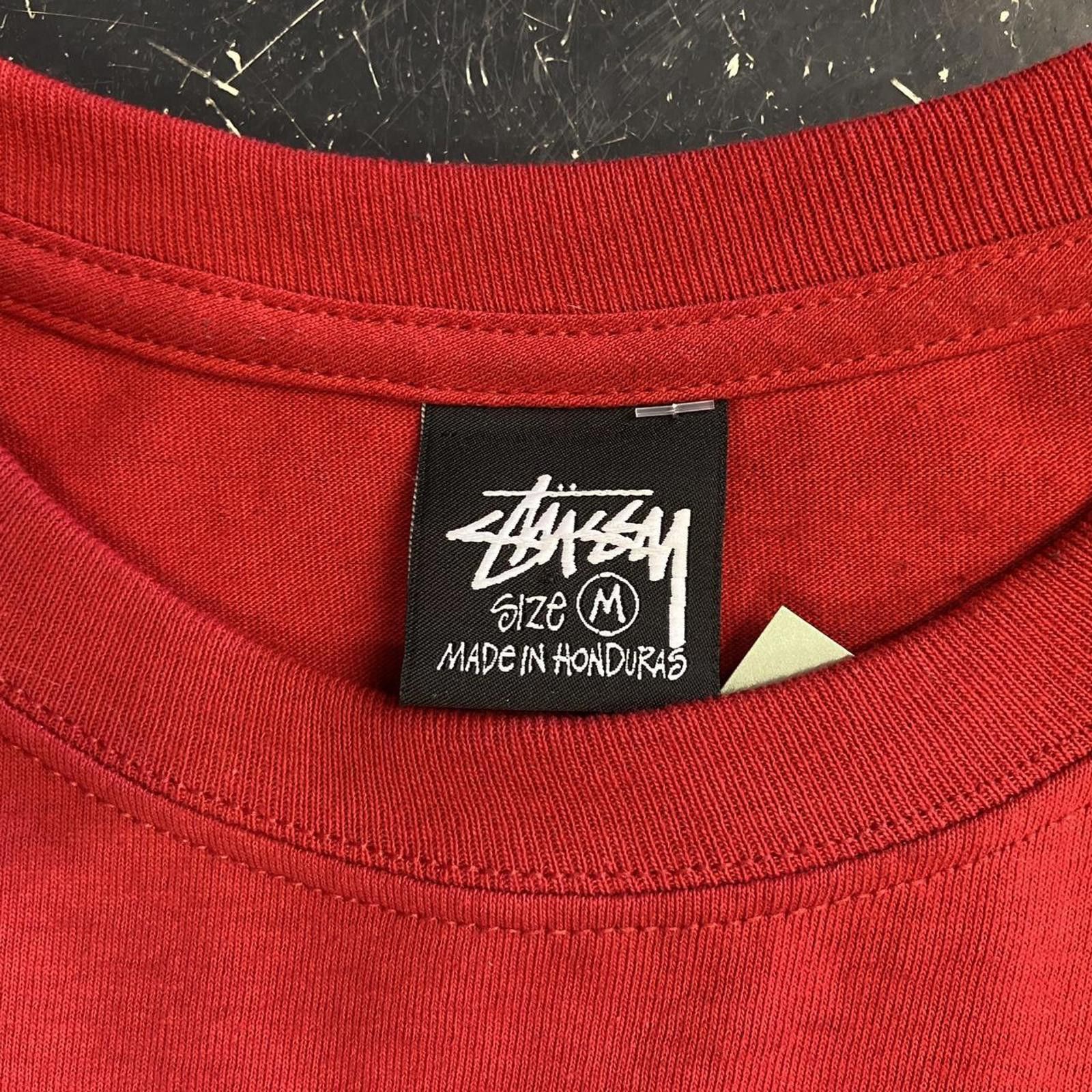 Stussy × Vintage Red Stussy Skateboard Long Sleeve Size US M / EU 48-50 / 2 - 3 Thumbnail
