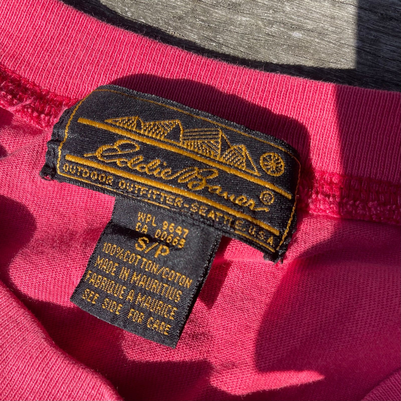 Eddie Bauer 80s/90s Eddie Bauer Pink Tee Size US S / EU 44-46 / 1 - 2 Thumbnail