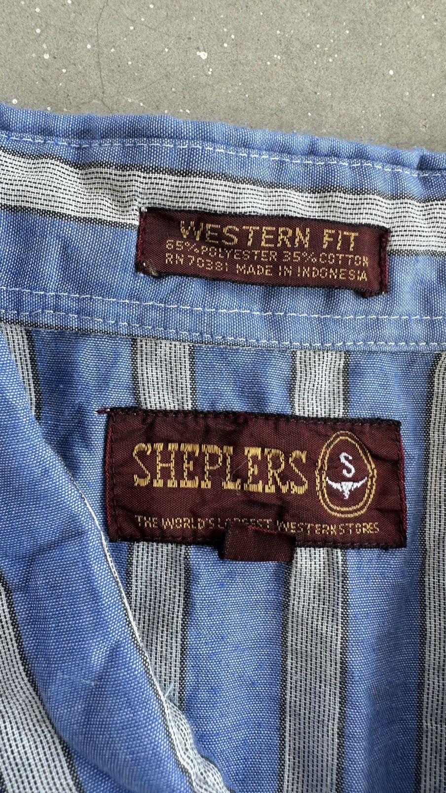 Other VINTAGE SHEPLERS WESTERN FIT SHIRT Size US XL / EU 56 / 4 - 3 Thumbnail