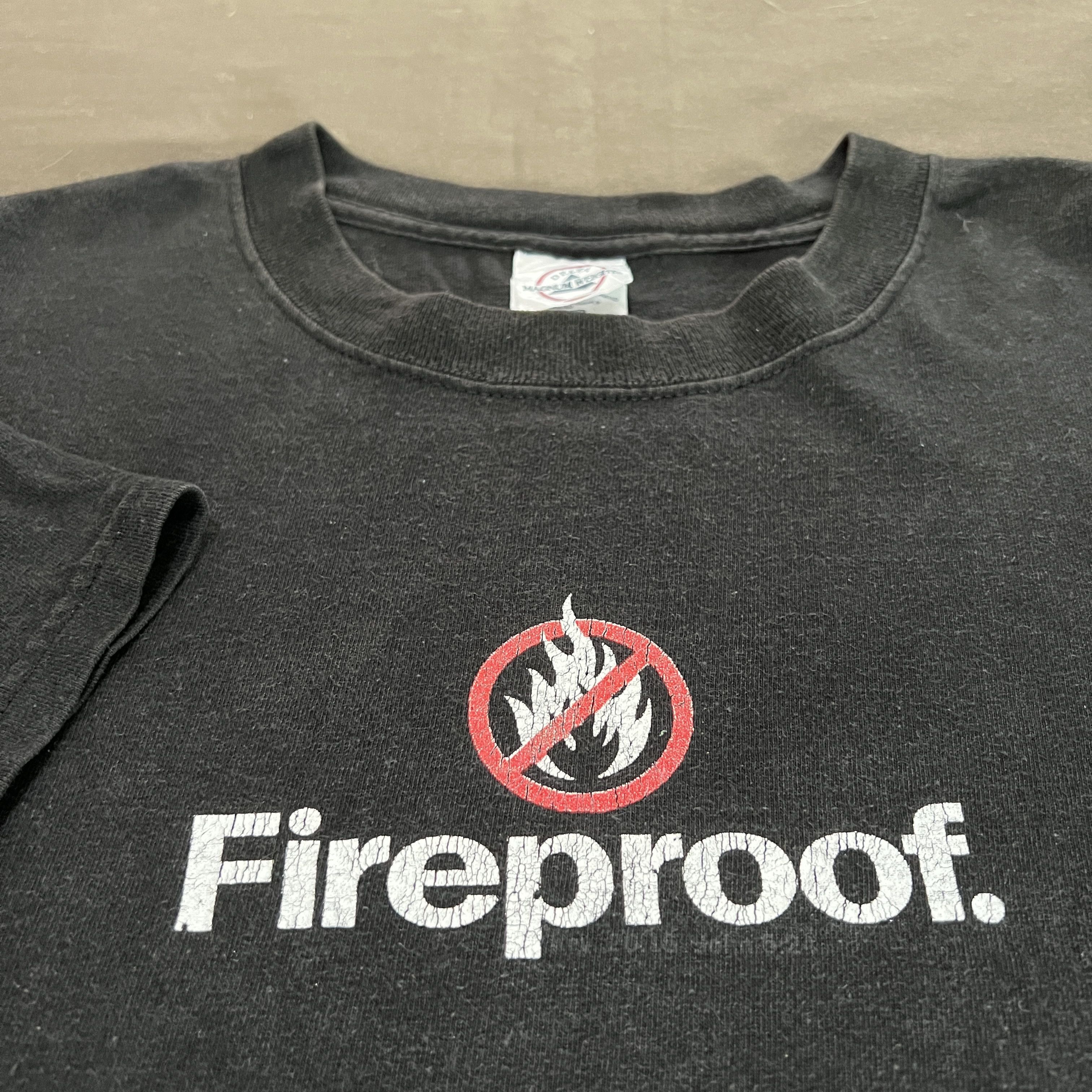 Vintage Vintage Y2K Fireproof Jesus God Bible Holy Tee XL Faded Size US XL / EU 56 / 4 - 1 Thumbnail