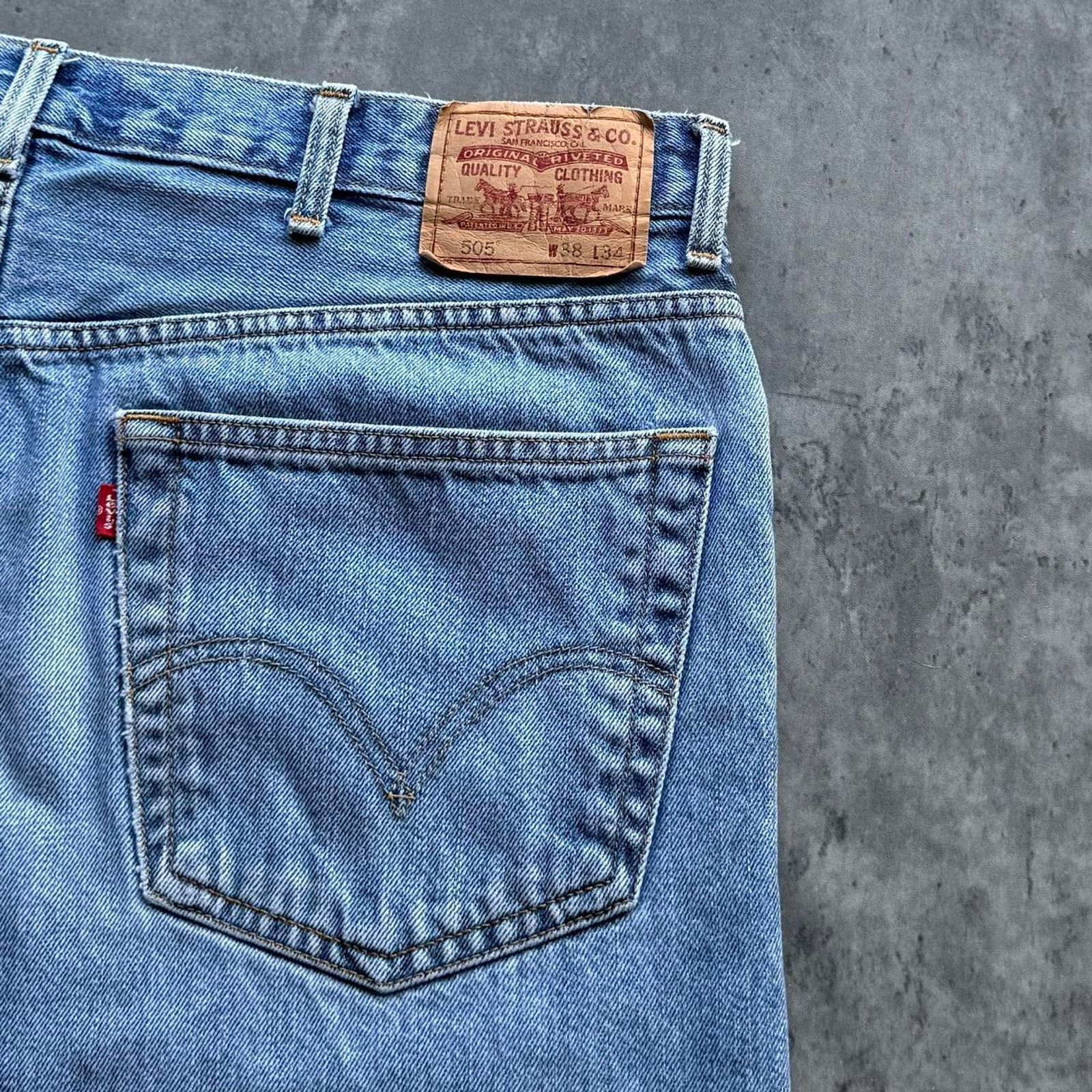 Levi's × Levi's Vintage Clothing × Vintage Vintage Y2K Levi’s 505 Regular Fit Essential Denim Jeans Size US 38 / EU 54 - 3 Thumbnail