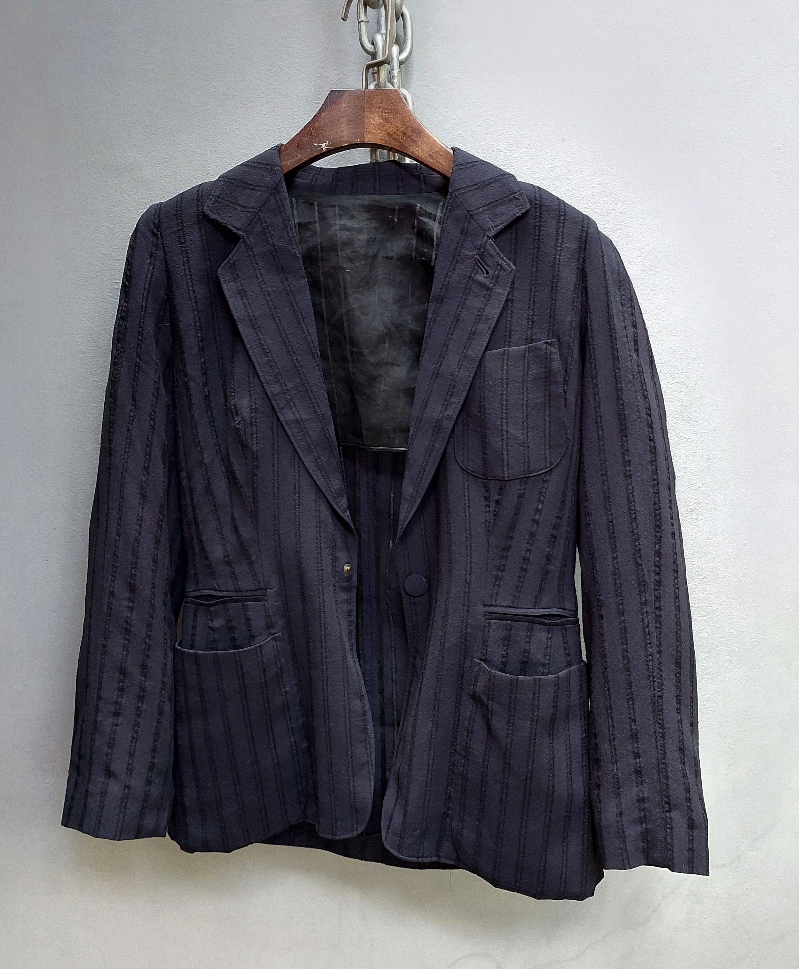 Jean Paul Gaultier Jean Paul Gaultier Blue Stripes Blazer Size M / US 6-8 / IT 42-44 - 3 Thumbnail