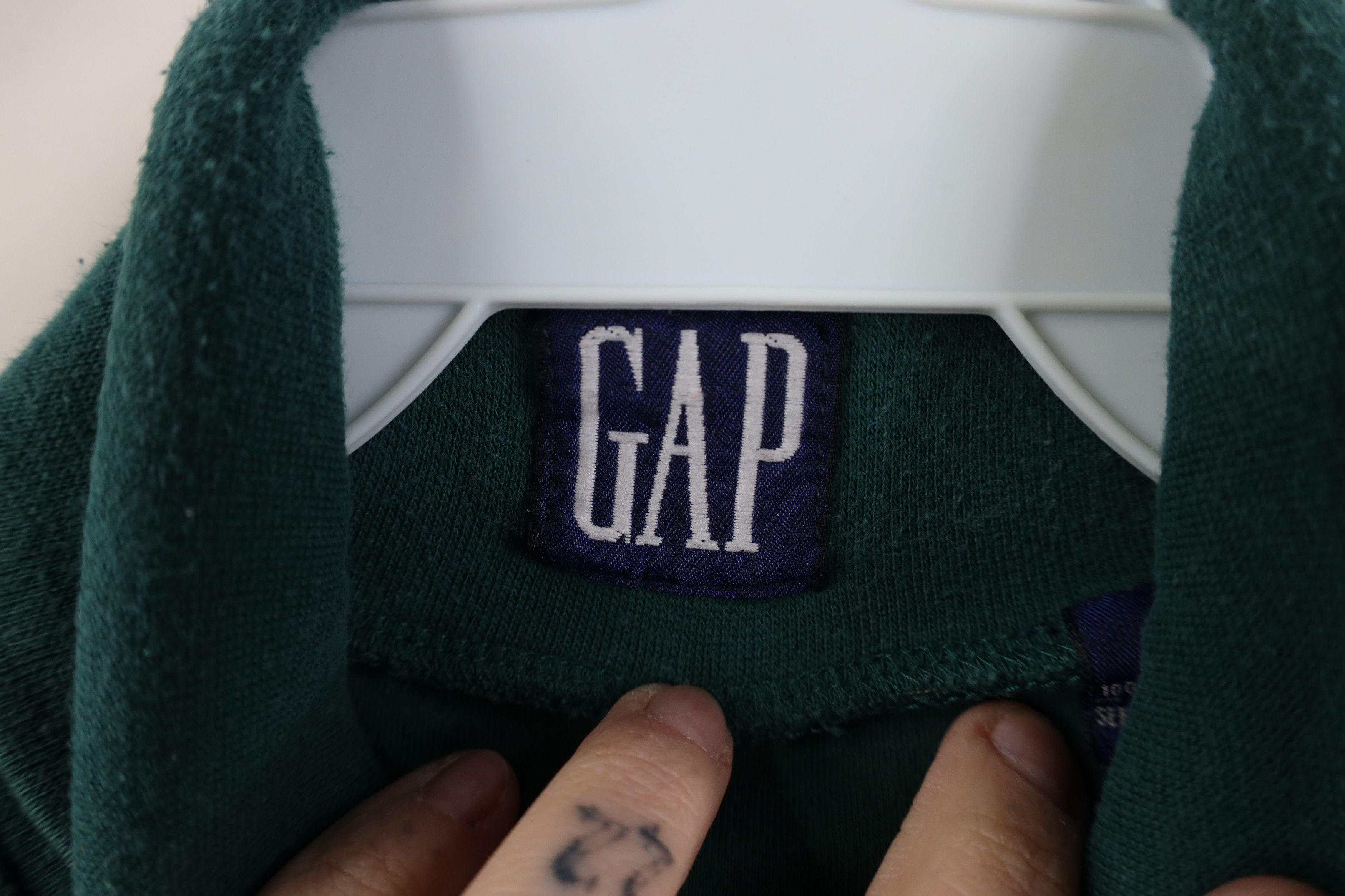 Gap Vintage 90s Gap Babydoll Turtleneck T-Shirt Hunter Green Size S / US 4 / IT 40 - 5 Thumbnail