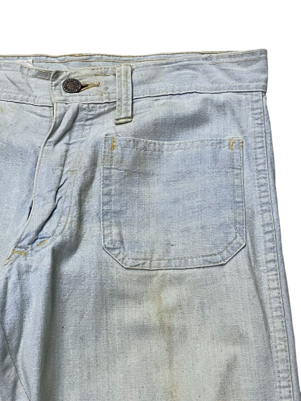 Hysteric Glamour × Japanese Brand Vintage 60s Bison Bell Bottom Denim Pants Size US 28 / EU 44 - 11 Thumbnail