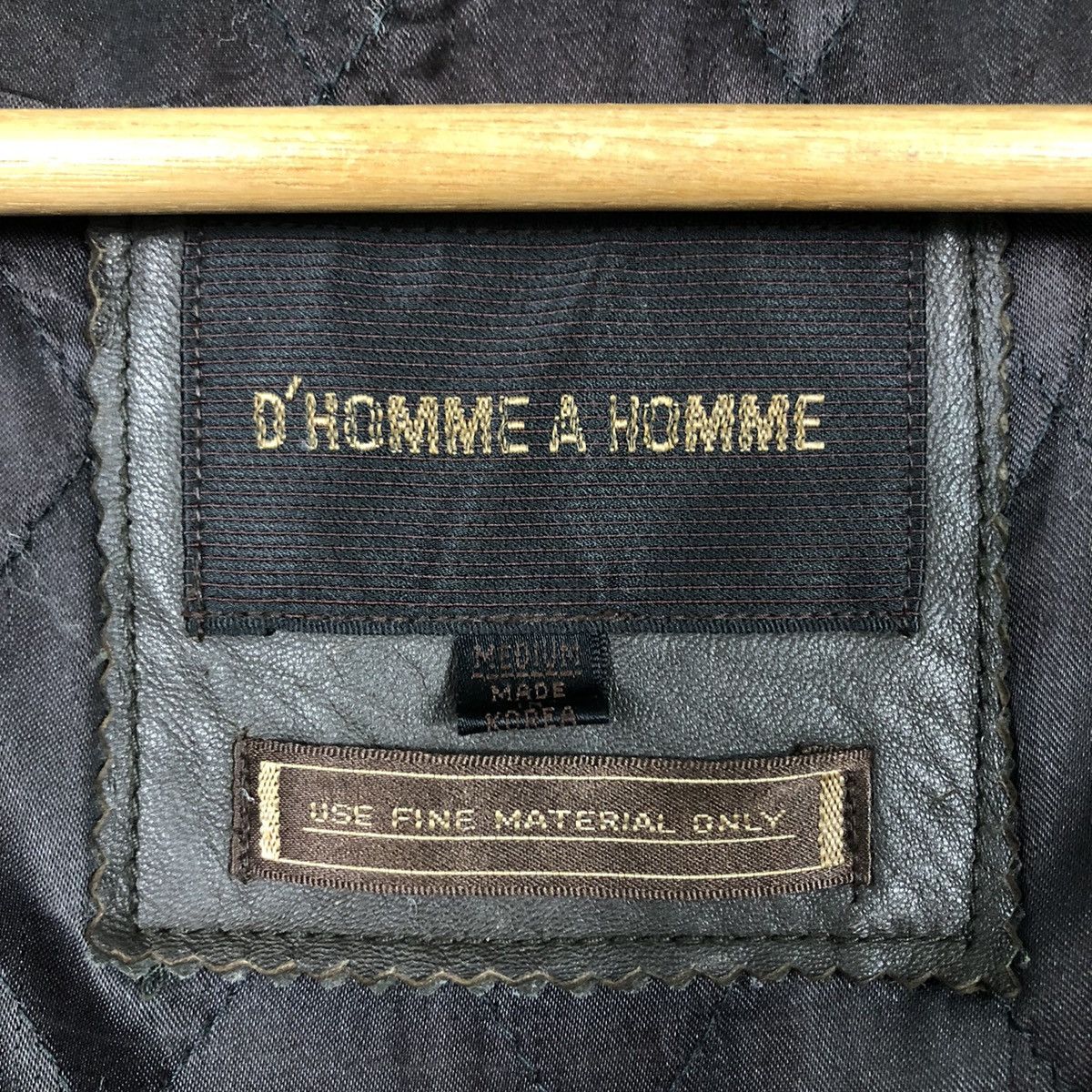 Issey Miyake 📌Vintage Biker Leather Jacket D' Homme A Homme Blanket Size US M / EU 48-50 / 2 - 20 Thumbnail