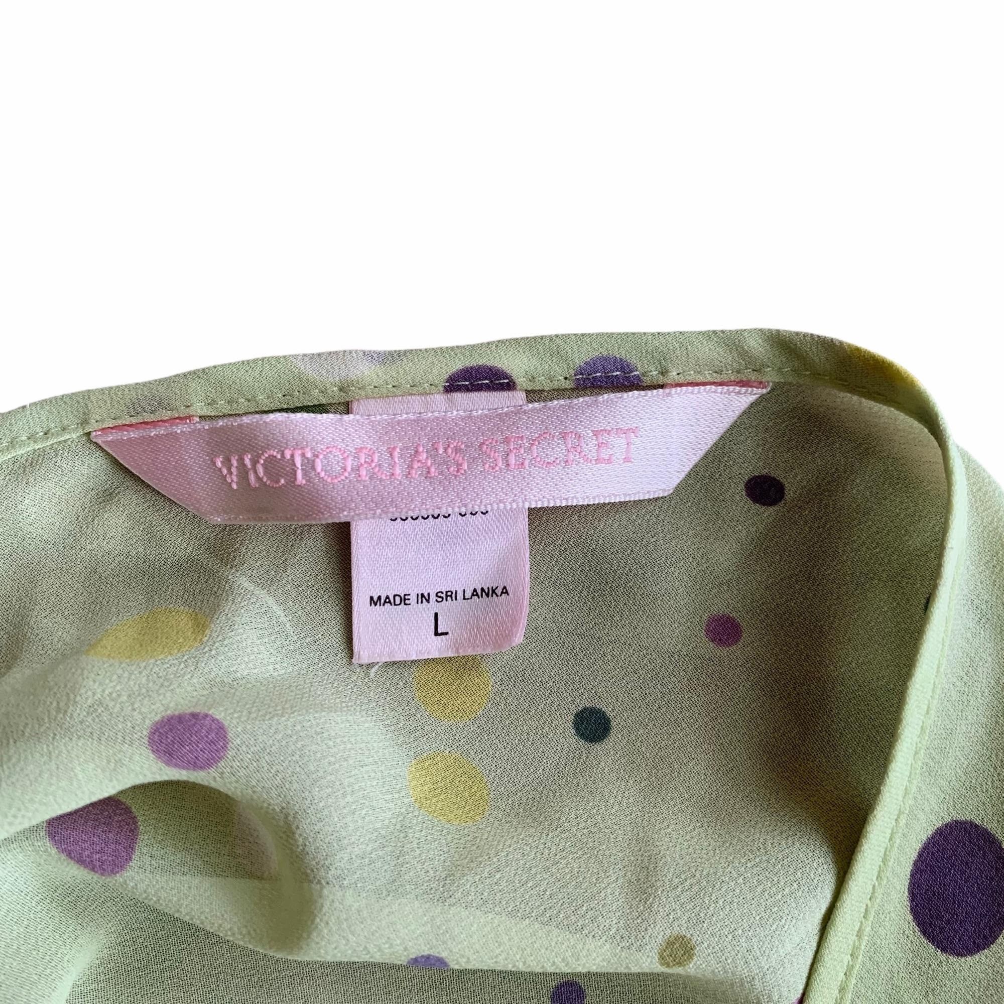 Victoria's Secret Vintage Victoria's Secret Sheer Polka Dot Pajama Set L Size L / US 10 / IT 46 - 7 Thumbnail
