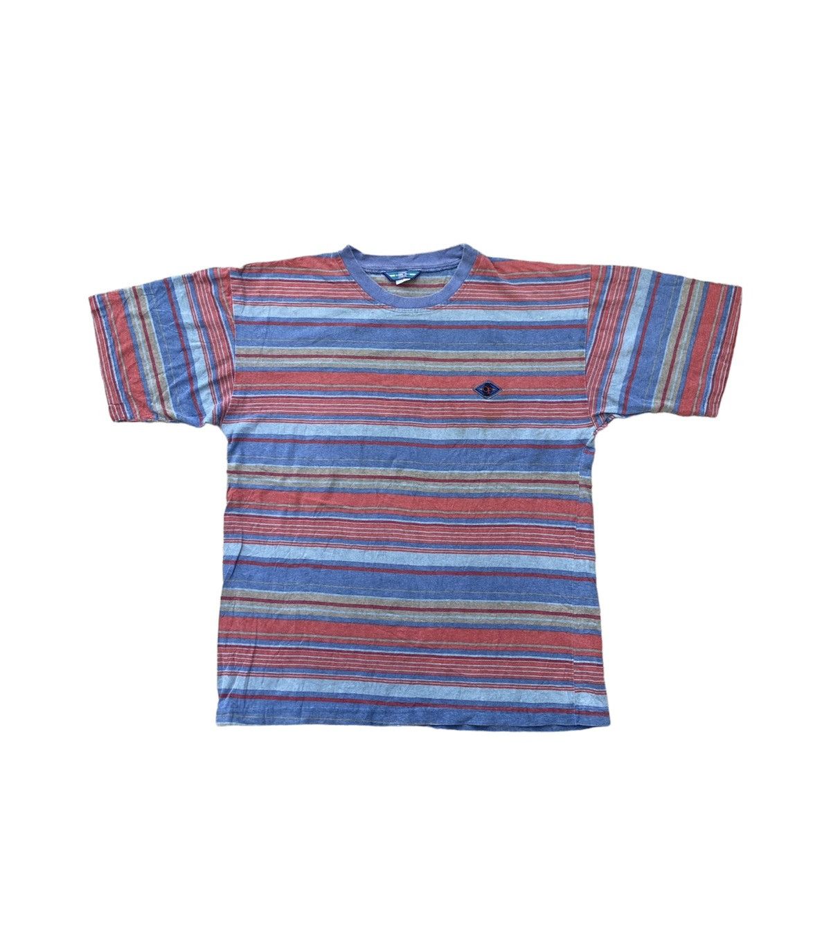 image of Vintage Ocean Pacific Stripes Tee, Men's (Size Large)