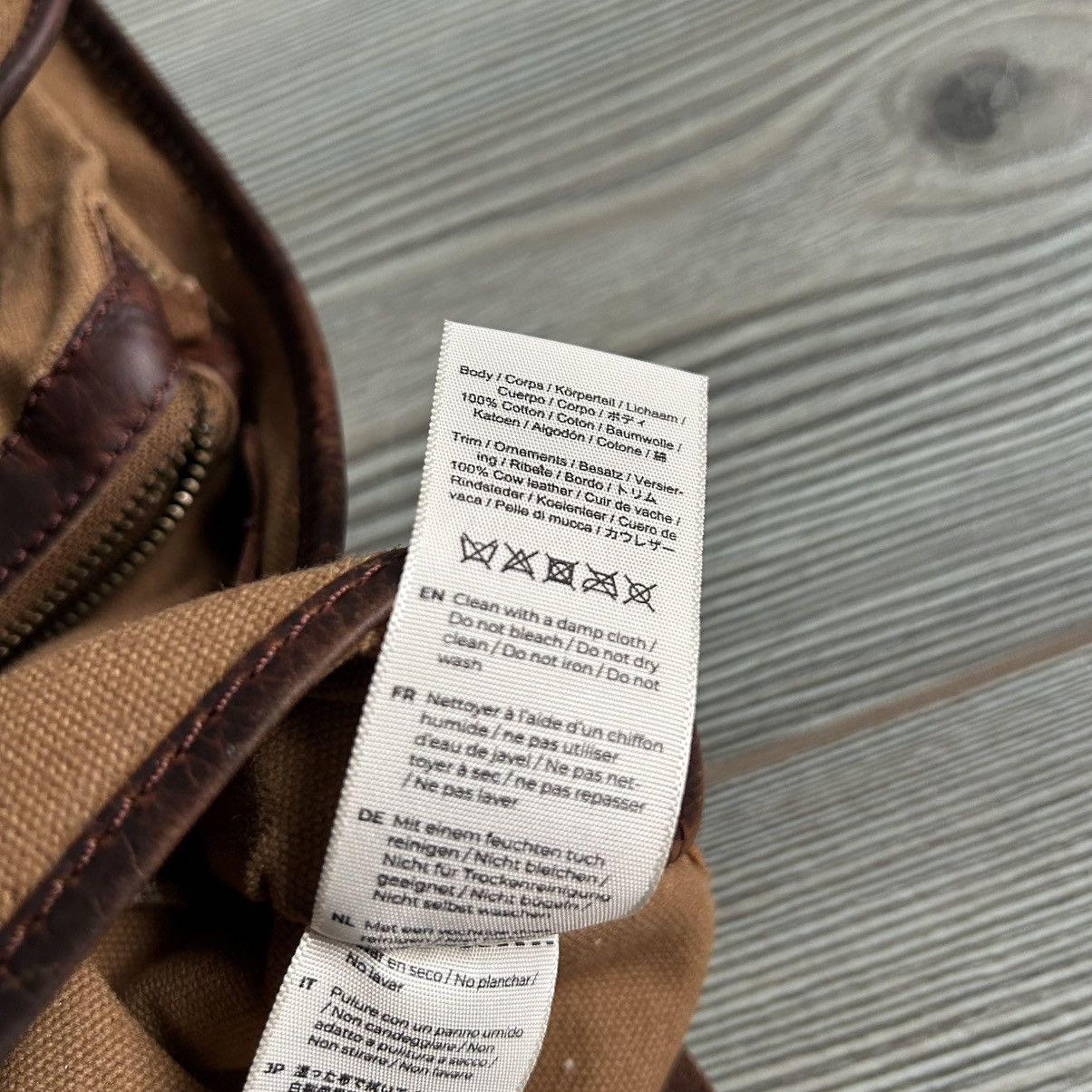 &SONS &Sons Waxed Canvas Toilet Bag Size ONE SIZE - 14 Thumbnail