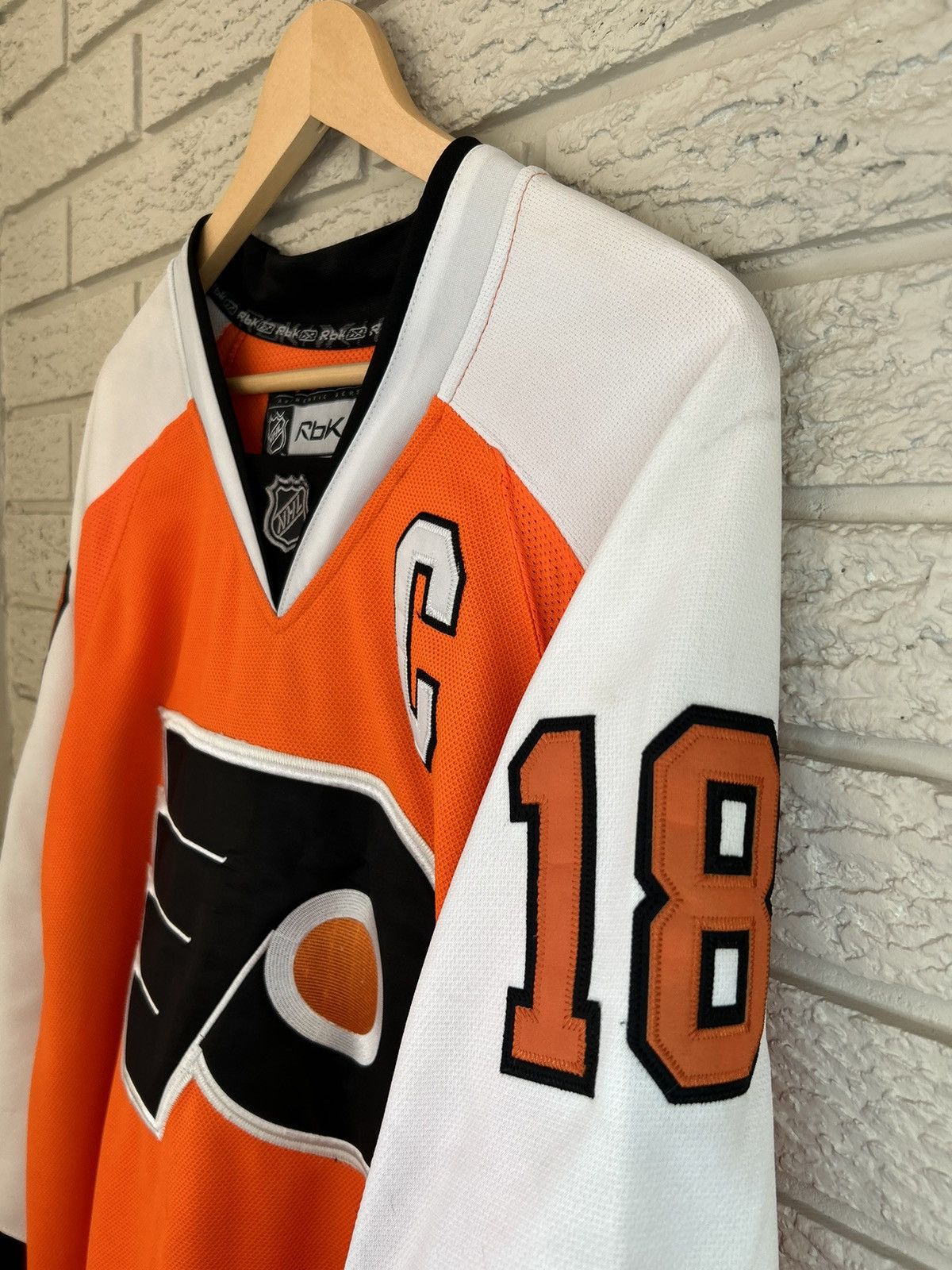 NHL Vintage Reebok Philadelphia Flyers Mike Richards Jersey Size US XL / EU 56 / 4 - 5 Thumbnail