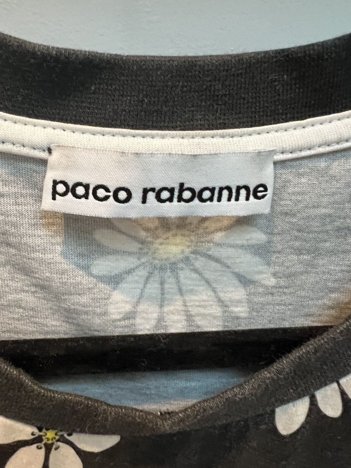 Paco Rabanne RABANNE SSENSE Exclusive Black Capsule Daisy Print Dress 40 Size S / US 4 / IT 40 - 7 Thumbnail