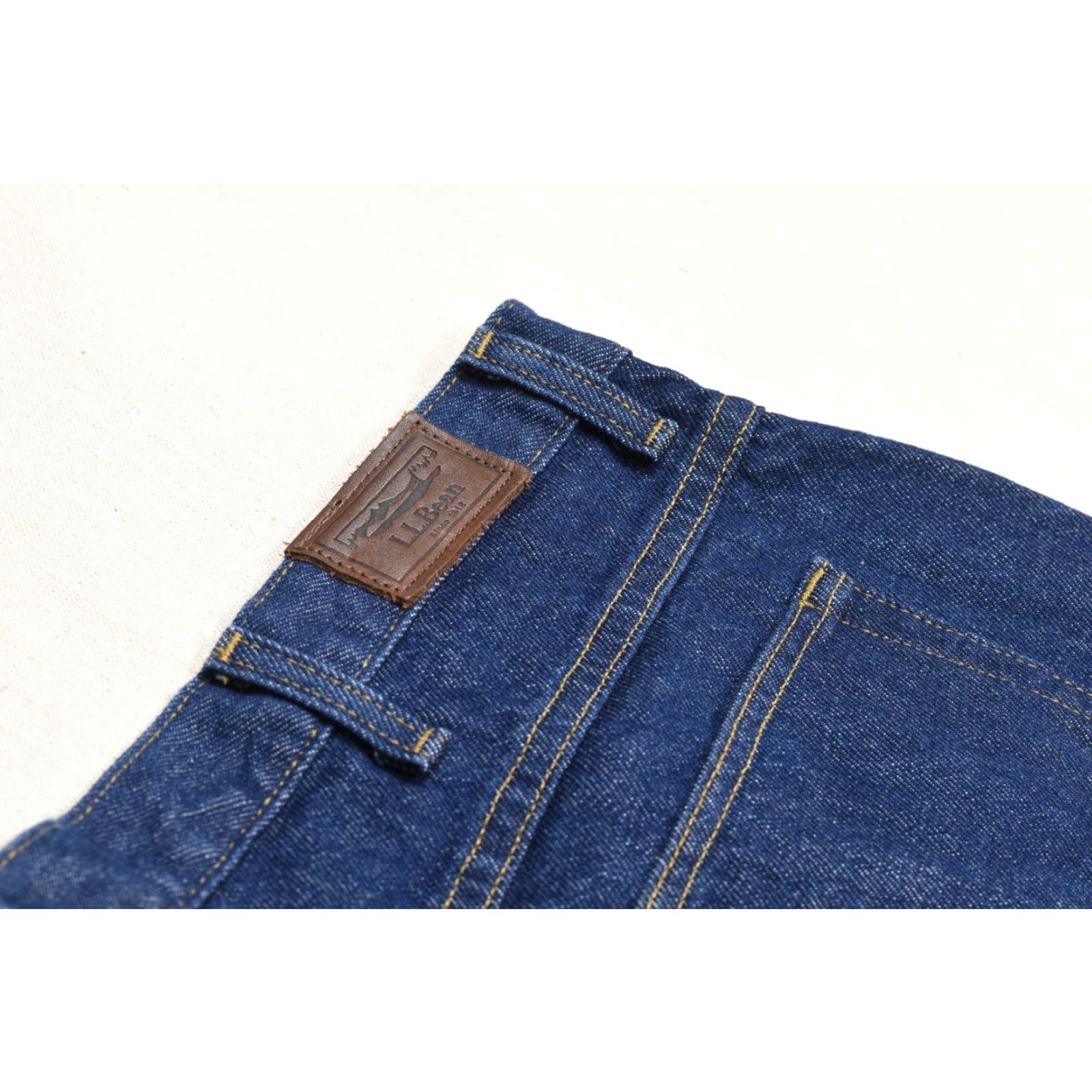 Vintage L.L. Bean Jeans Men 44x32 Blue 100% Cotton Denim Solid Straight Vintage No Size US 44 / EU 60 - 6 Thumbnail