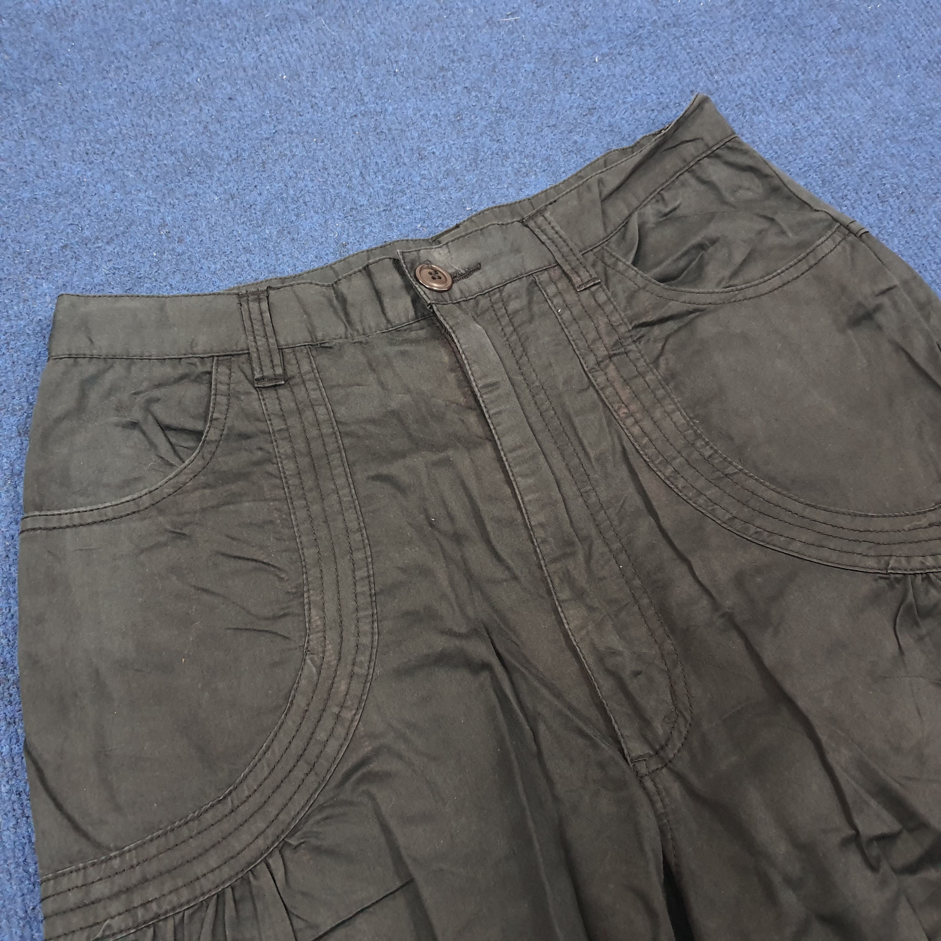 Designer × Japanese Brand × Vintage Vintage SUNAO KUWAHARA by Issey Miyake Capri C235N10 Size US 29 - 4 Thumbnail