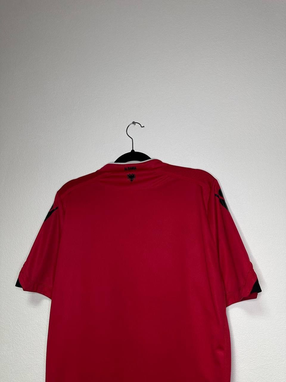 Macron Macron Albania FSHF Football Jersey Red XL Soccer Shirt Size US XL / EU 56 / 4 - 8 Thumbnail