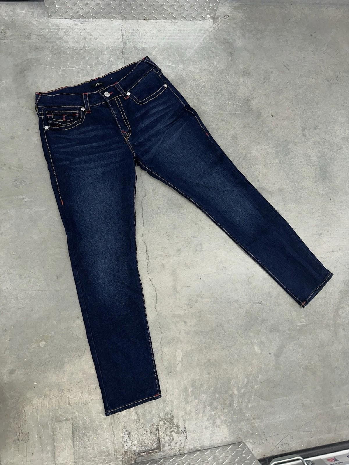 True Religion True Religion Rocco Deep Indigo US34 Relaxed Skinny Jeans Size US 34 / EU 50 - 1 Thumbnail