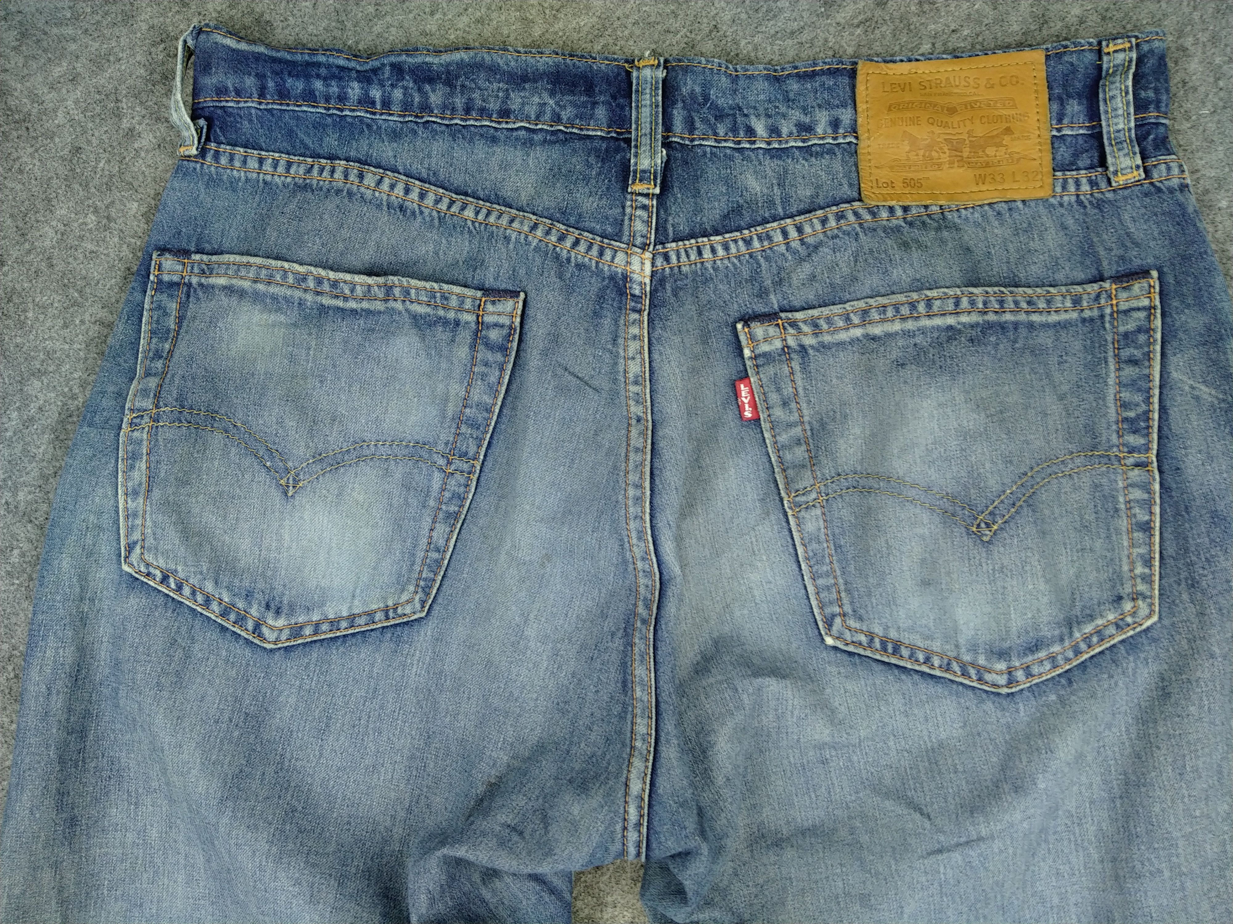 Levi's Faded Blue Levi's Premium 505 Denim 33 x 28.5 JN733 Size US 33 - 3 Thumbnail