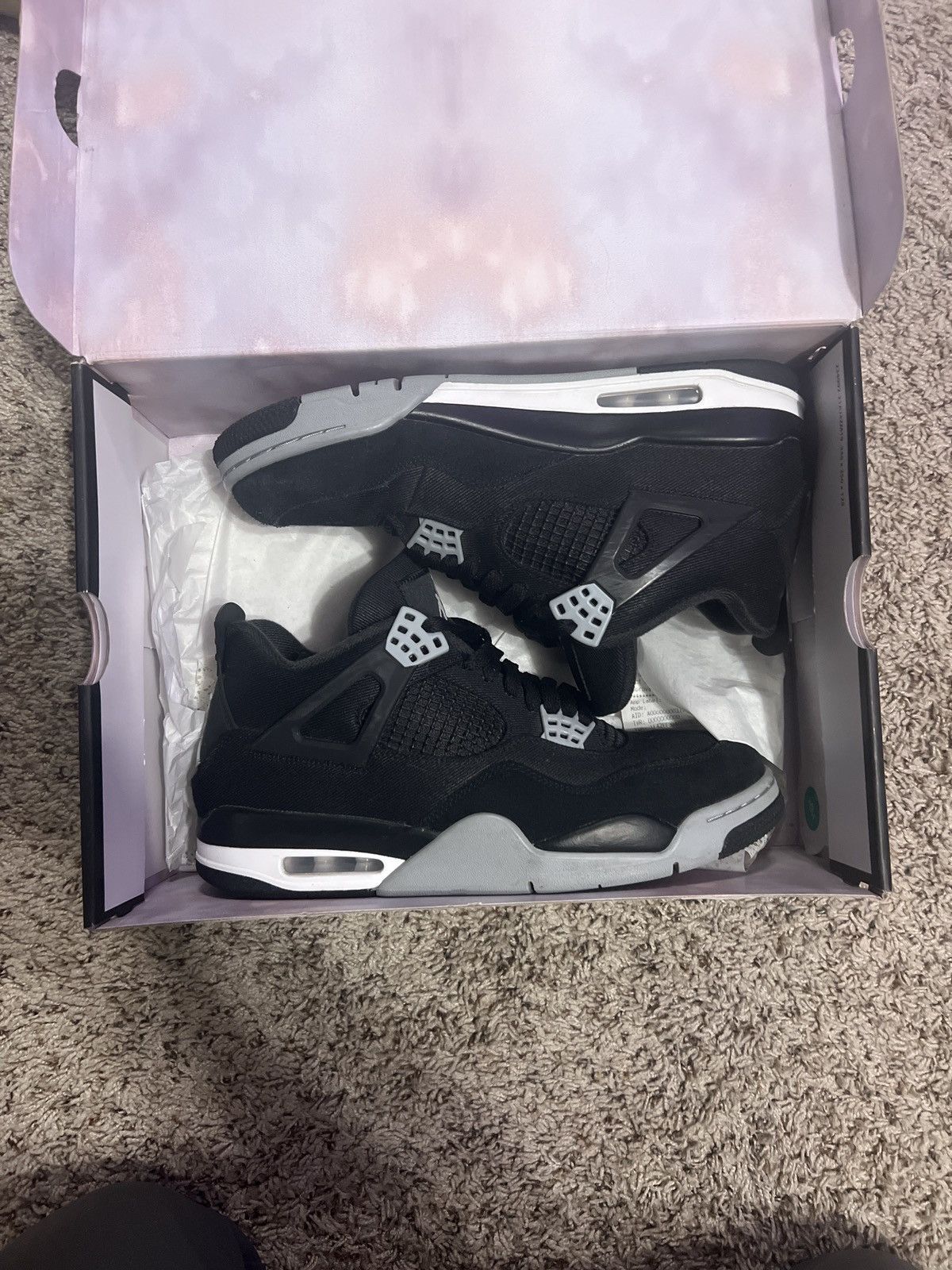 Jordan Brand Jordan 4 Black Canvas Size US 10 / EU 43 - 1 Thumbnail