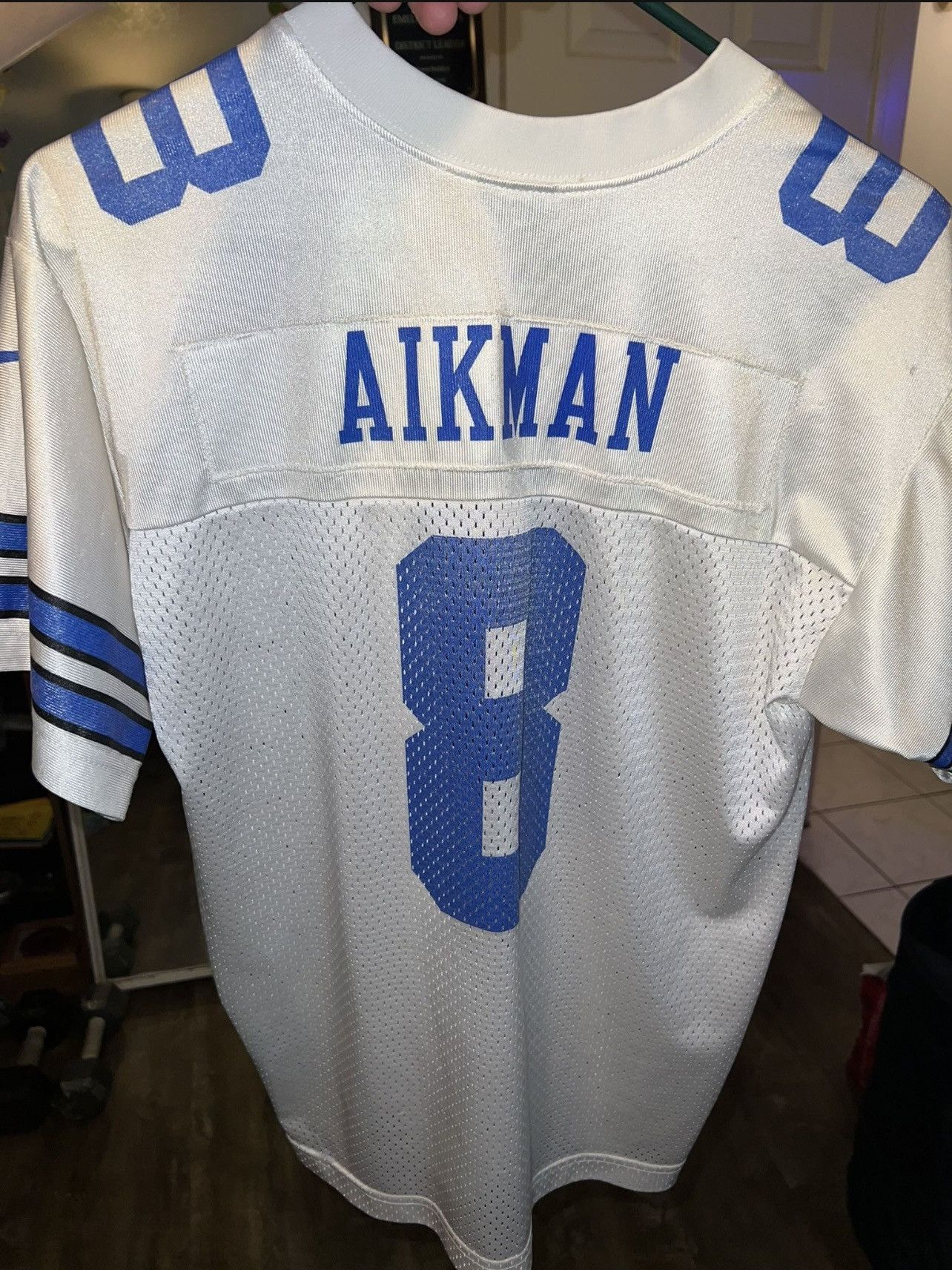 Vintage Vintage Troy Aikman Dallas Cowboys Away Nike Football Jersey Size US L / EU 52-54 / 3 - 2 Thumbnail