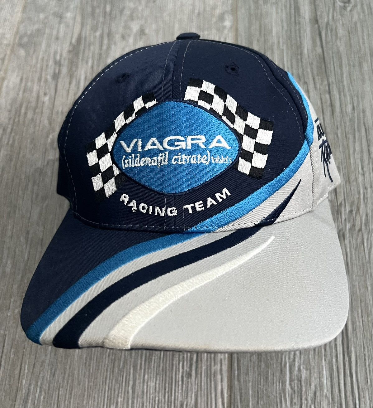NASCAR × Vintage 1990s Viagra Racing Embroidered Rare Vintage Nascar Team Hat Size ONE SIZE - 2 Thumbnail