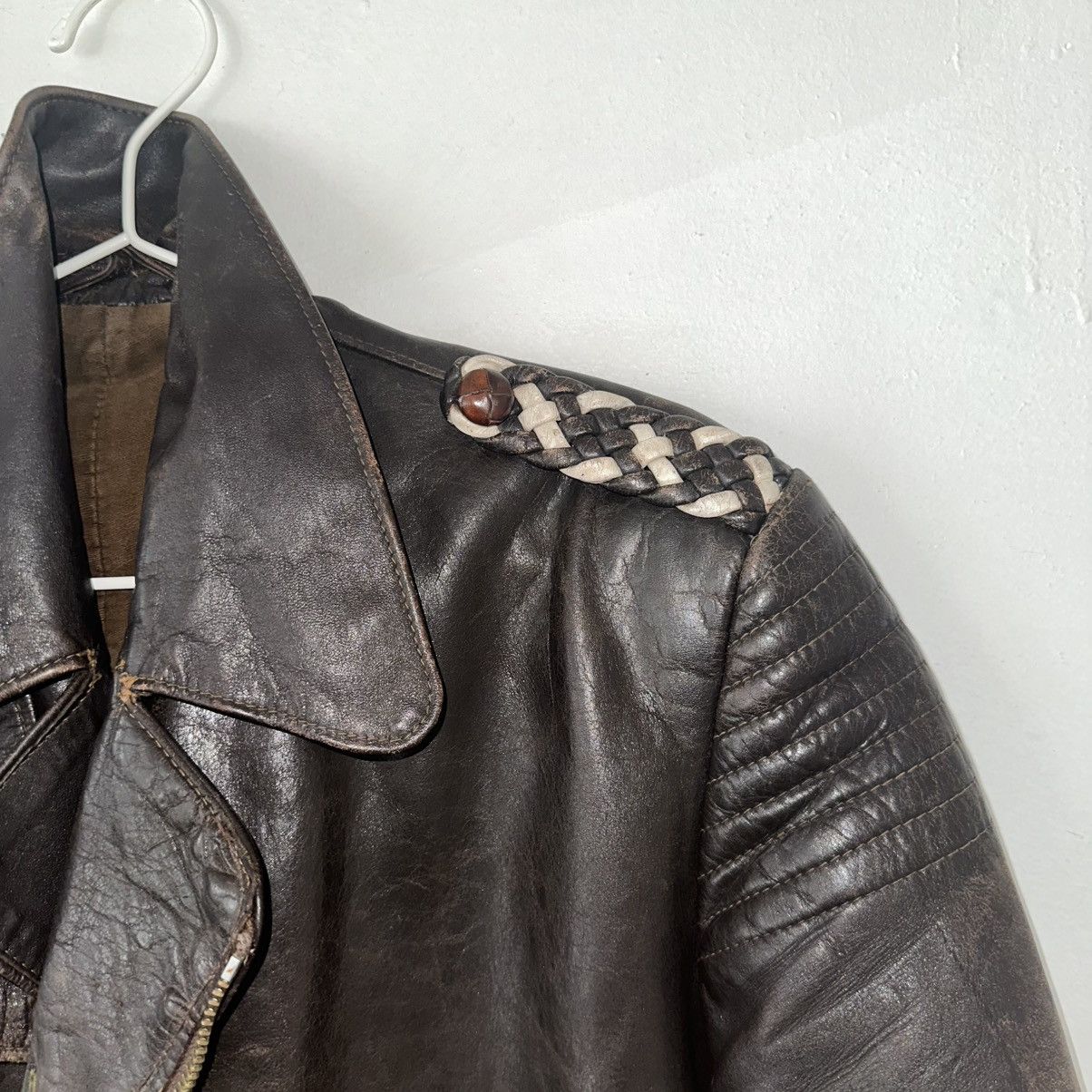 Other 1940s German Leather Biker Jacket ONE-OF-ONE Size US S / EU 44-46 / 1 - 12 Thumbnail