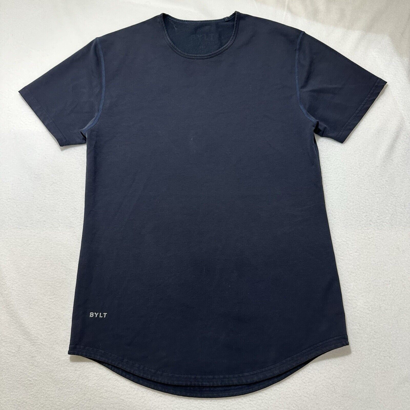 Other BYLT Small Drop Cut Lux Short Sleeve Athletic T Shirt Navy Size US S / EU 44-46 / 1 - 1 Thumbnail