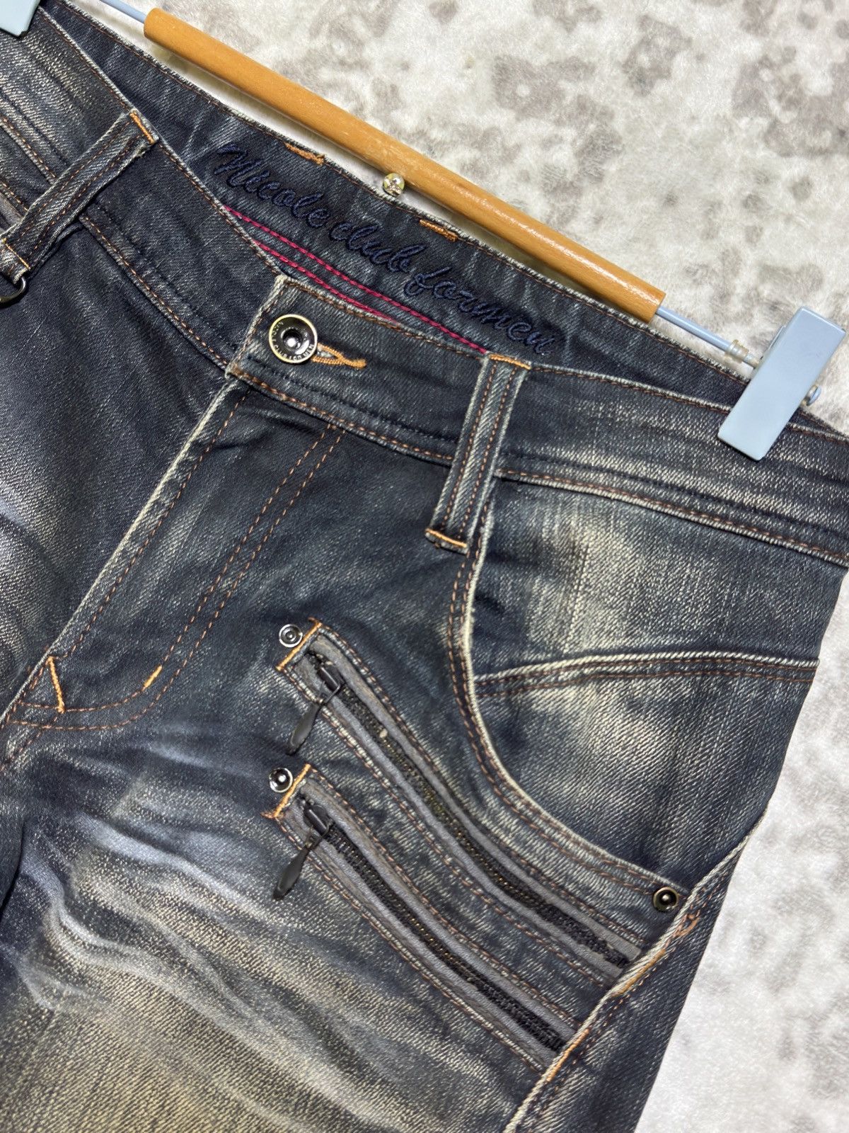 Nicole Club Nicole Club for Men Distressed Washed Zipper Pocket Denim Size US 30 / EU 46 - 9 Thumbnail