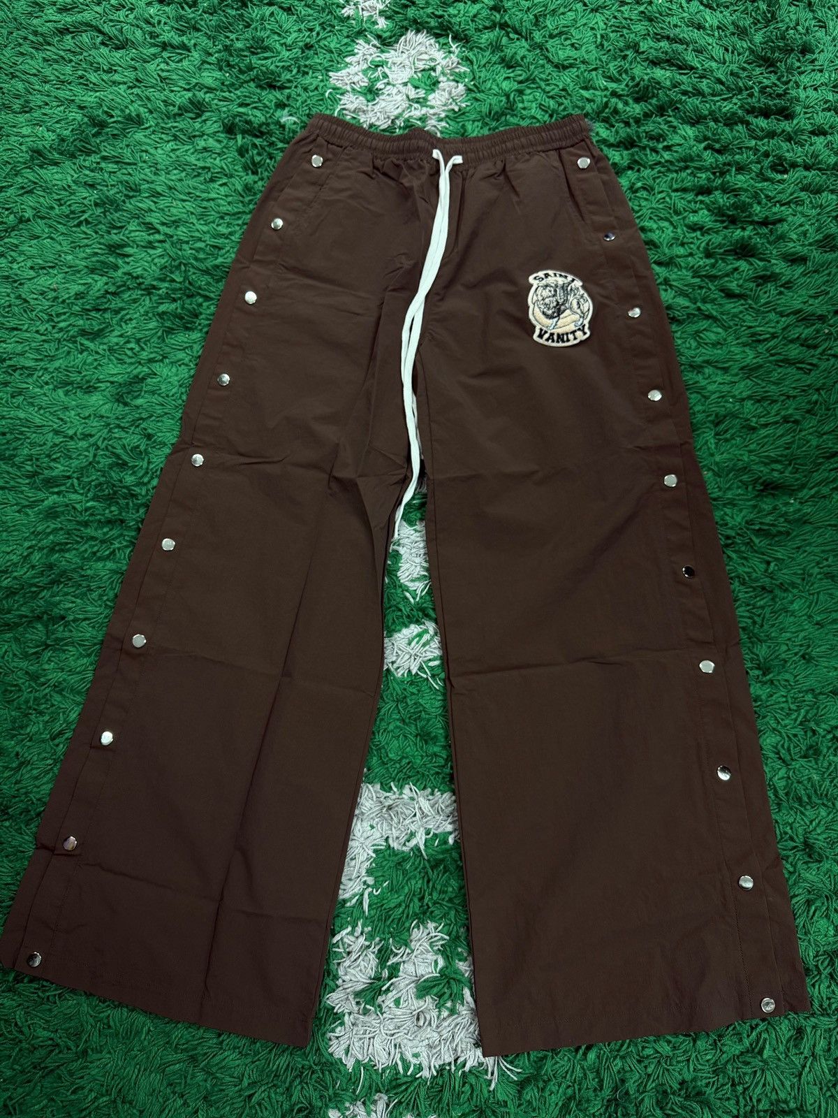 Saint Vanity Saint vanity brown nylon track pants Size US 30 / EU 46 - 1 Preview