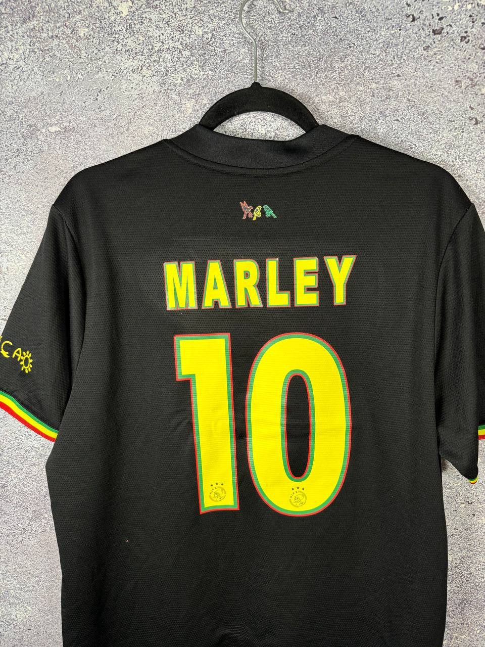 Vintage MARLEY Vintage AJAX 2021/22 Third Fan Soccer Jersey Size US XXL / EU 58 / 5 - 11 Thumbnail