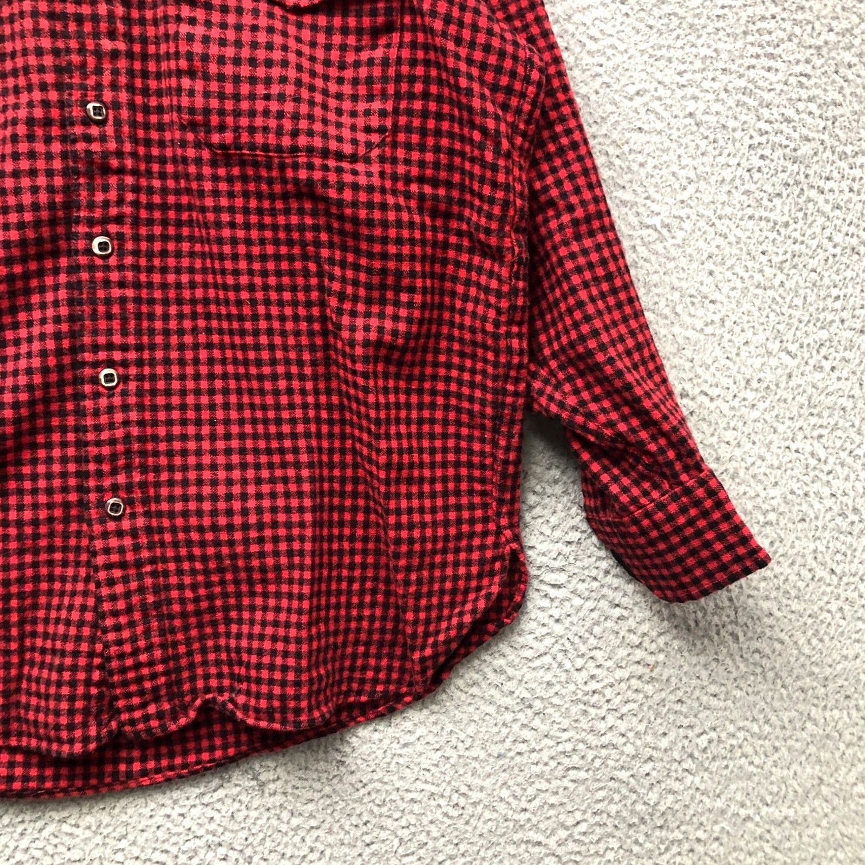 Vintage VINTAGE LL Bean Button-Up Shirt Mens M Long Sleeve Red Check Wool Blend Size US M / EU 48-50 / 2 - 5 Thumbnail