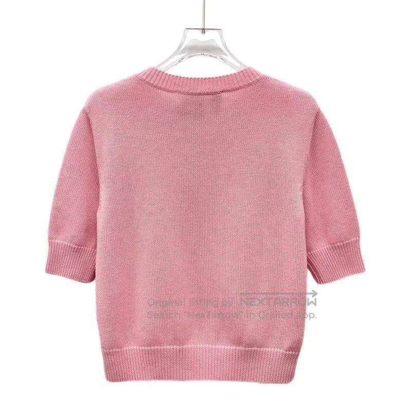 Gucci Gucci Light pink apple inlaid cotton round-neck short-slee Size XS / US 0-2 / IT 36-38 - 2 Thumbnail