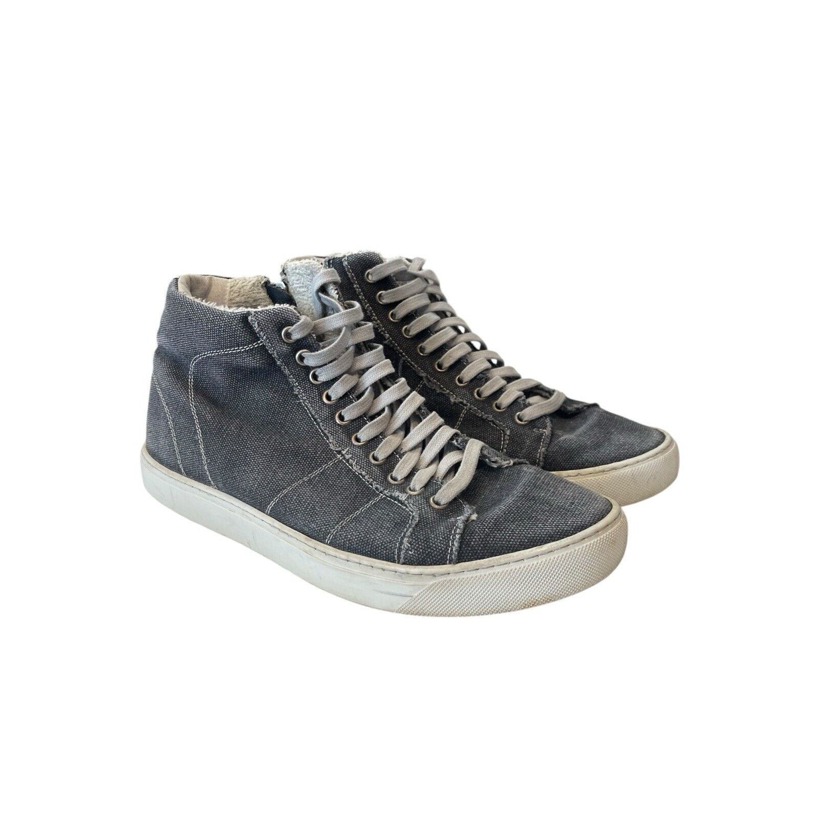 P448 P448 Star High Top Denim Skate Sneakers Original Retail $320 Size US 9 / EU 42 - 1 Thumbnail