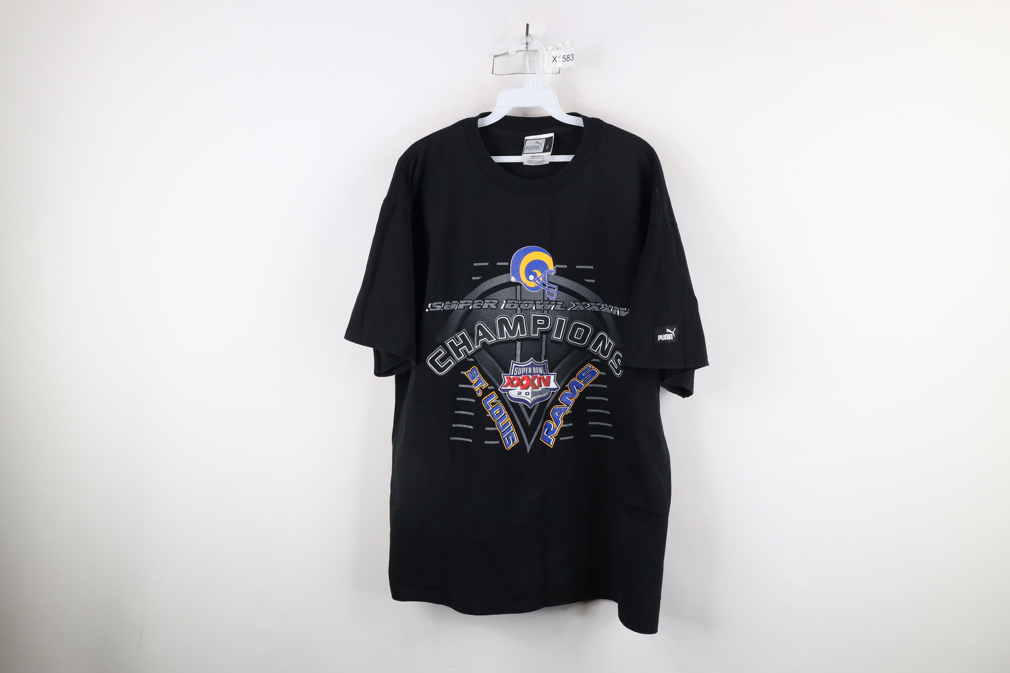 Puma × Vintage Vintage Puma Bowl Champs St Louis Rams Football T-Shirt Size US L / EU 52-54 / 3 - 1 Thumbnail