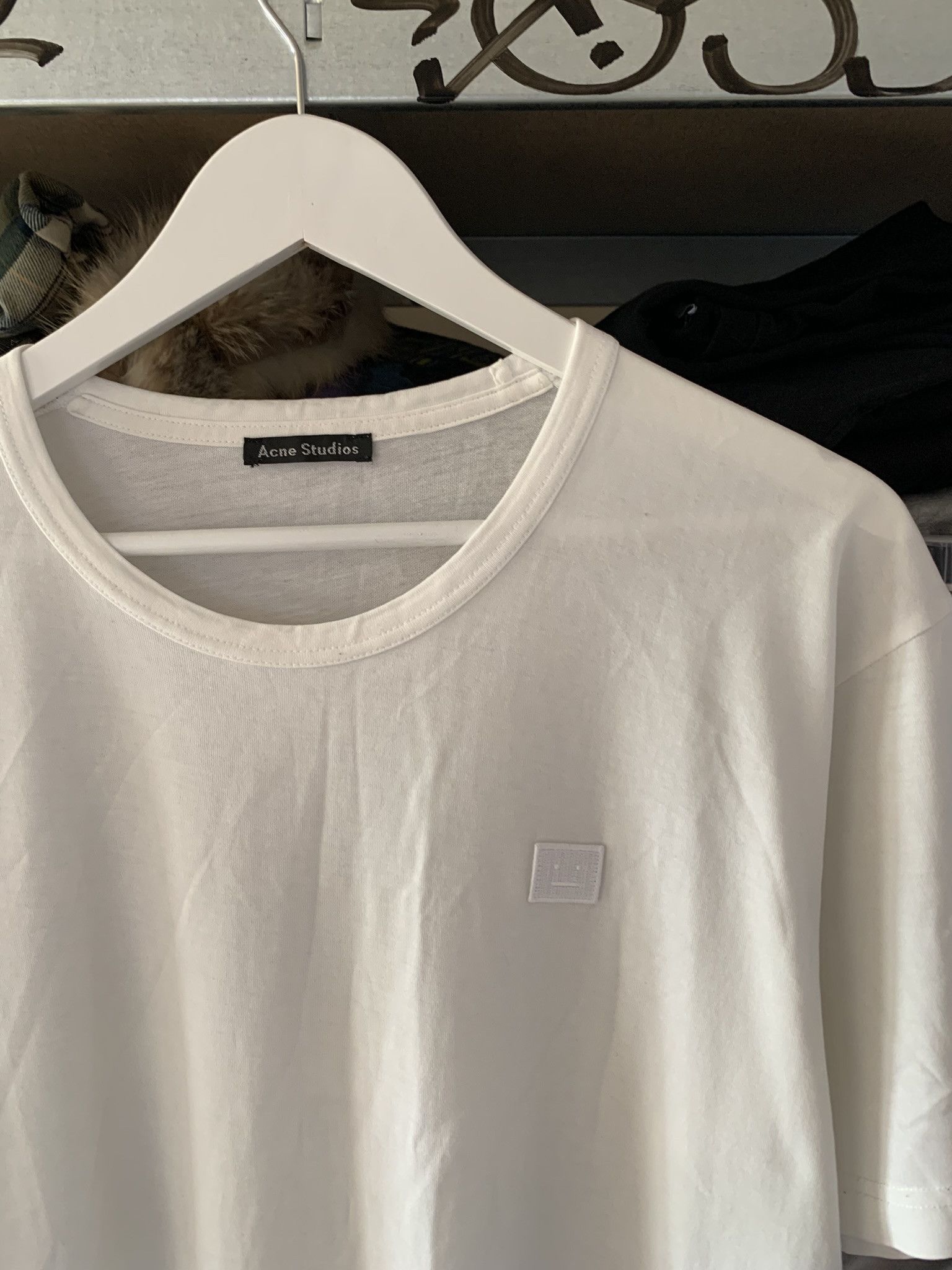Acne Studios Acne Studios Patch Face White T Shirt Tee Mens L Size US L / EU 52-54 / 3 - 4 Thumbnail