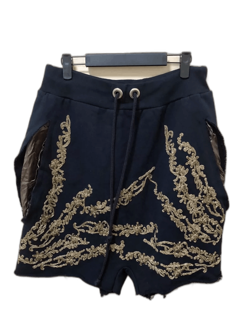 Japanese Brand Men's Embroidered Casual Shorts Size US 39 - 1 Thumbnail