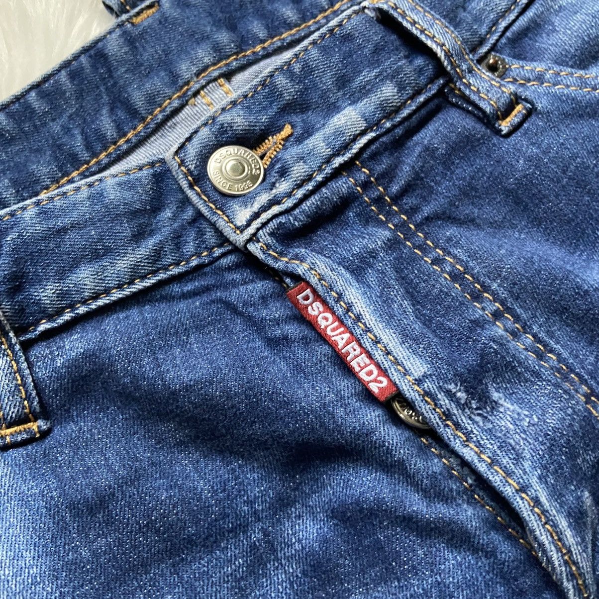 Dsquared2 📌 Crazy Dsquared2 Slim Fit Distressed Jeans Mens 32 Size US 32 / EU 48 - 11 Thumbnail
