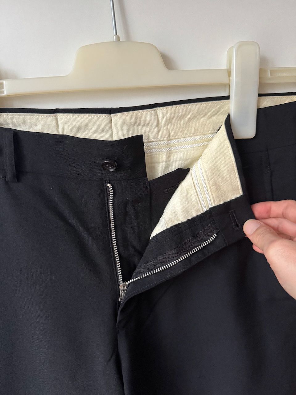 Comme des Garcons Homme [S] Wool Tropical Pant in Black (AD2020) Size US 30 / EU 46 - 8 Thumbnail