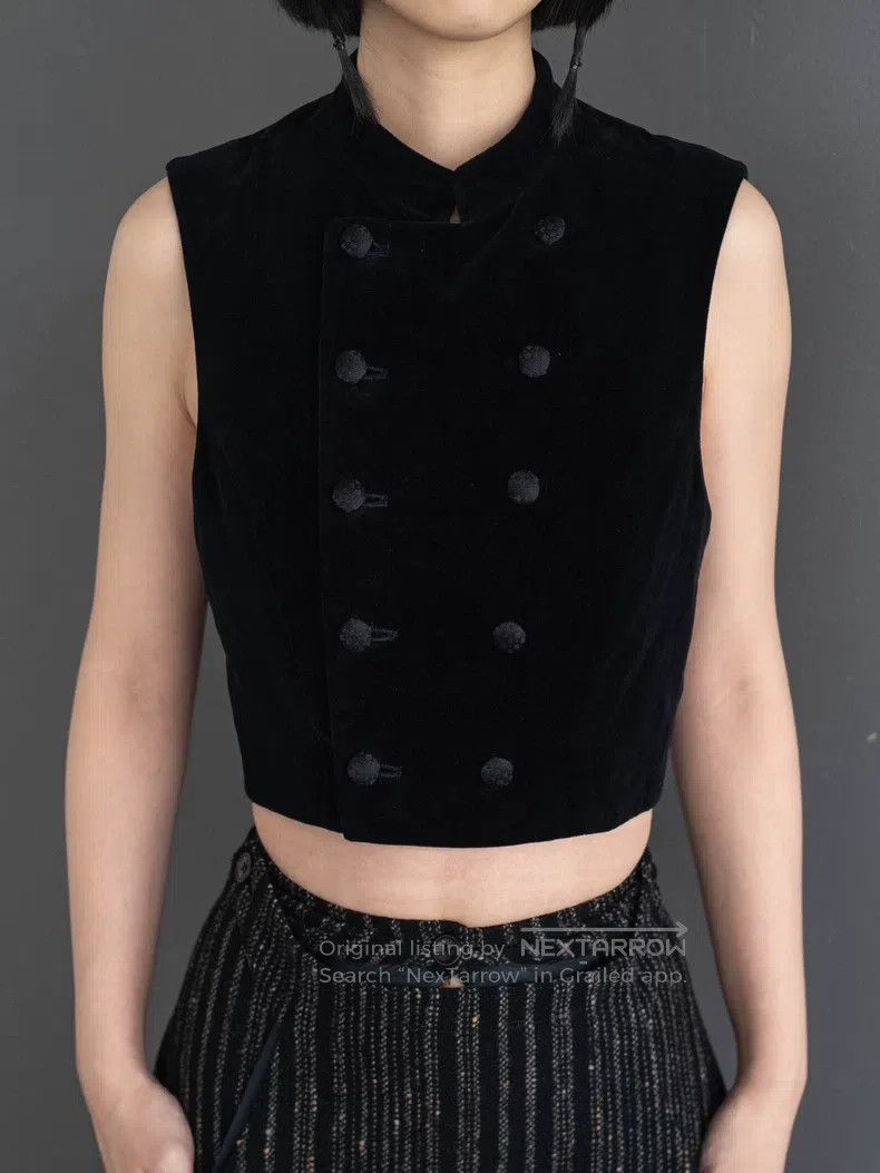Comme des Garcons Comme Des Garcons Black Velvet Double Breasted Vest Size M / US 6-8 / IT 42-44 - 5 Thumbnail