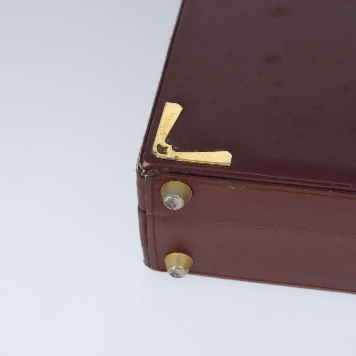 Cartier Cartier Trunk Leather Bordeaux Gold Size ONE SIZE - 10 Thumbnail