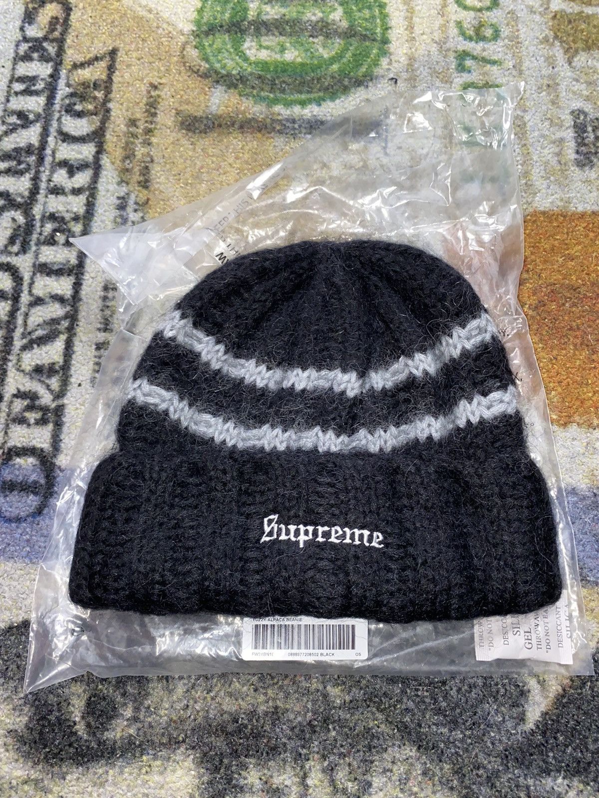 Supreme brushed pattern beanie on sale