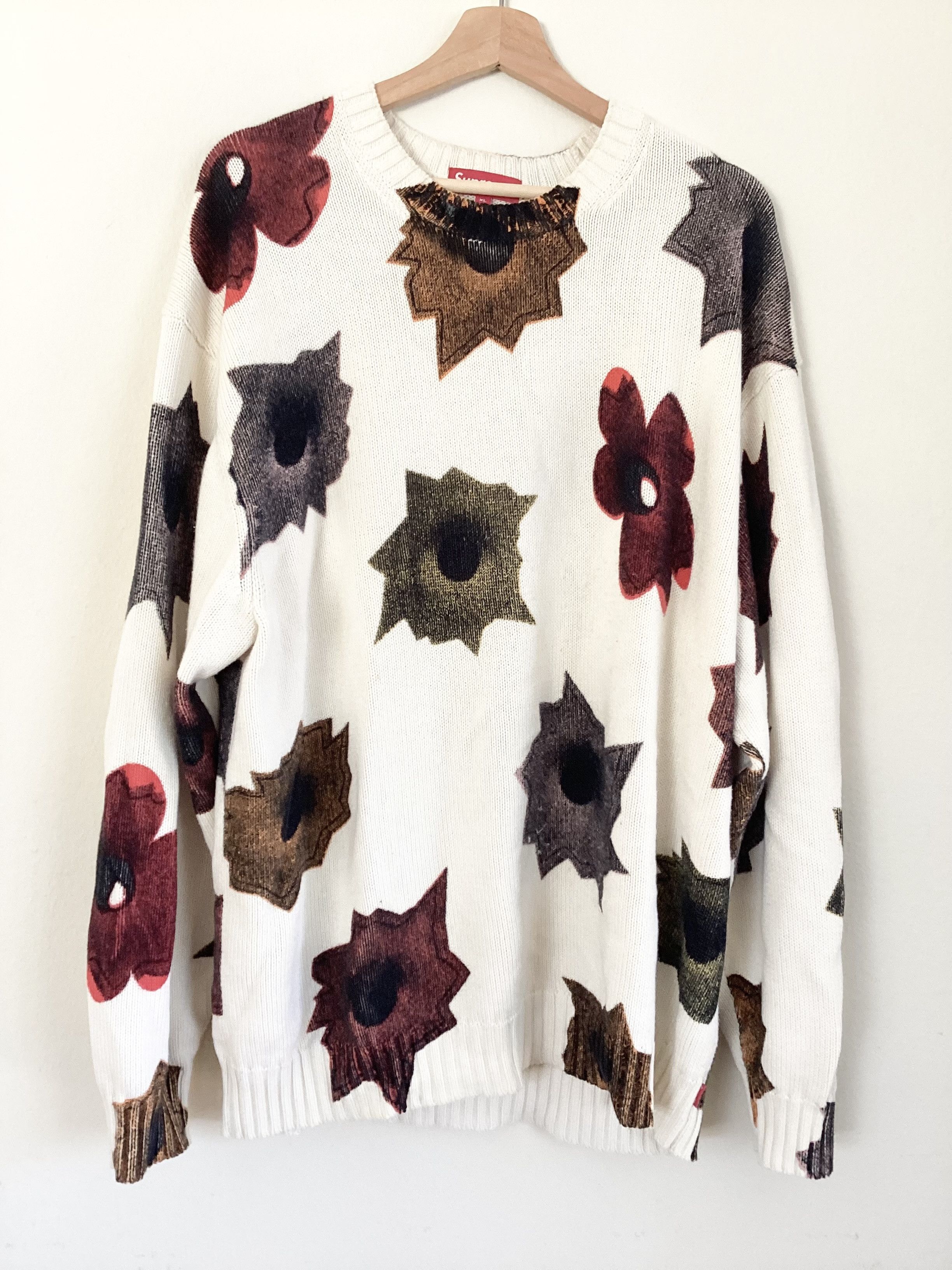 Supreme Supreme Nate Lowman Sweater White | Grailed