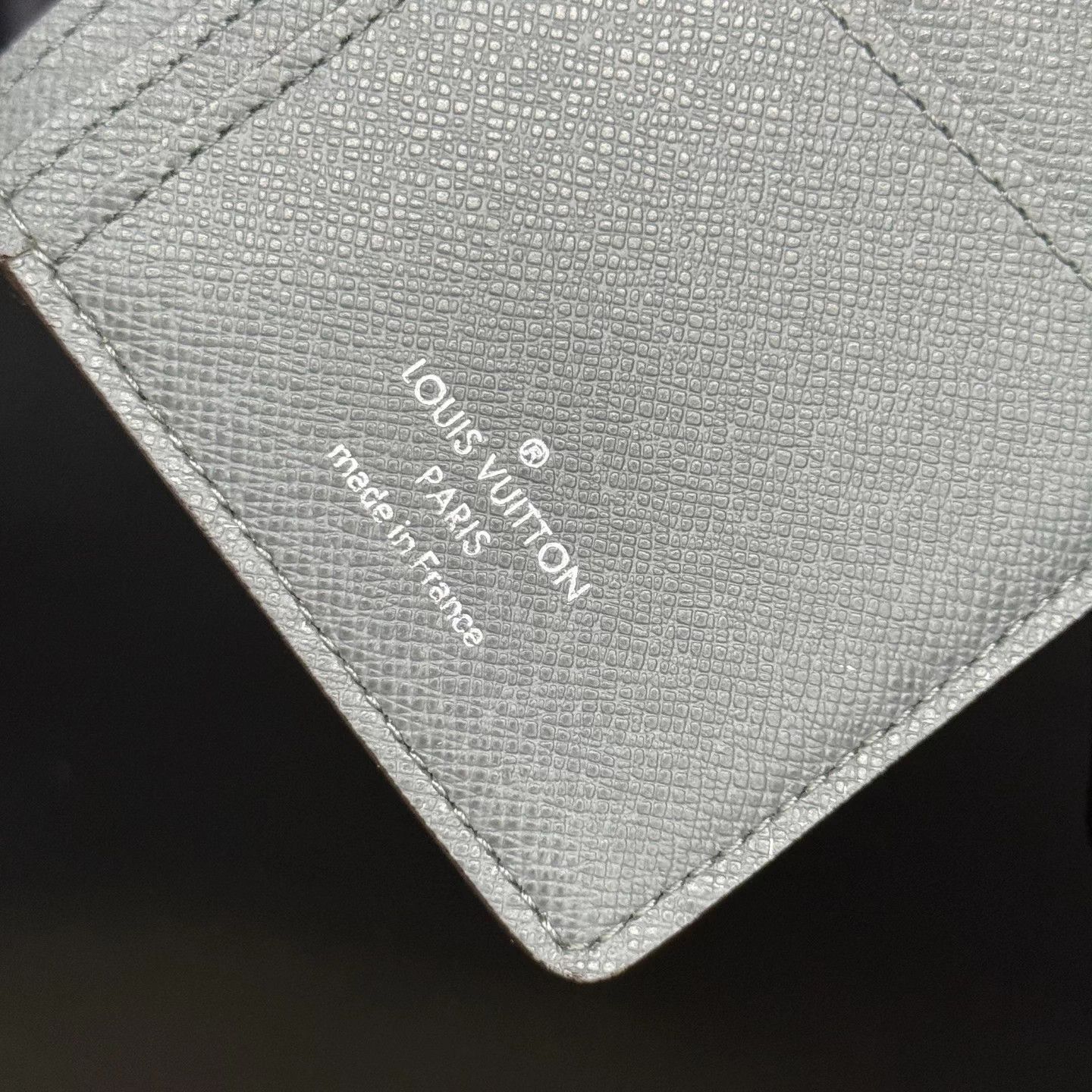 Louis Vuitton LV Gray Long Calf Leather Folding Wallet Size ONE SIZE - 6 Thumbnail