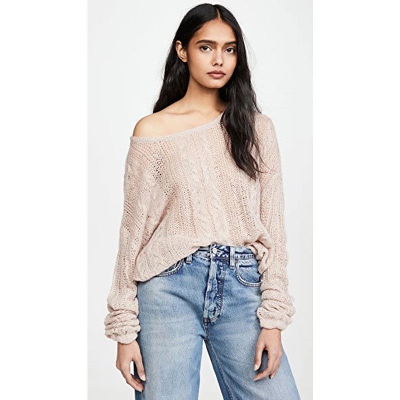 Free People Free People Angel Soft Frappuccino Blush Pink Knit Sweater Size S / US 4 / IT 40 - 1 Thumbnail
