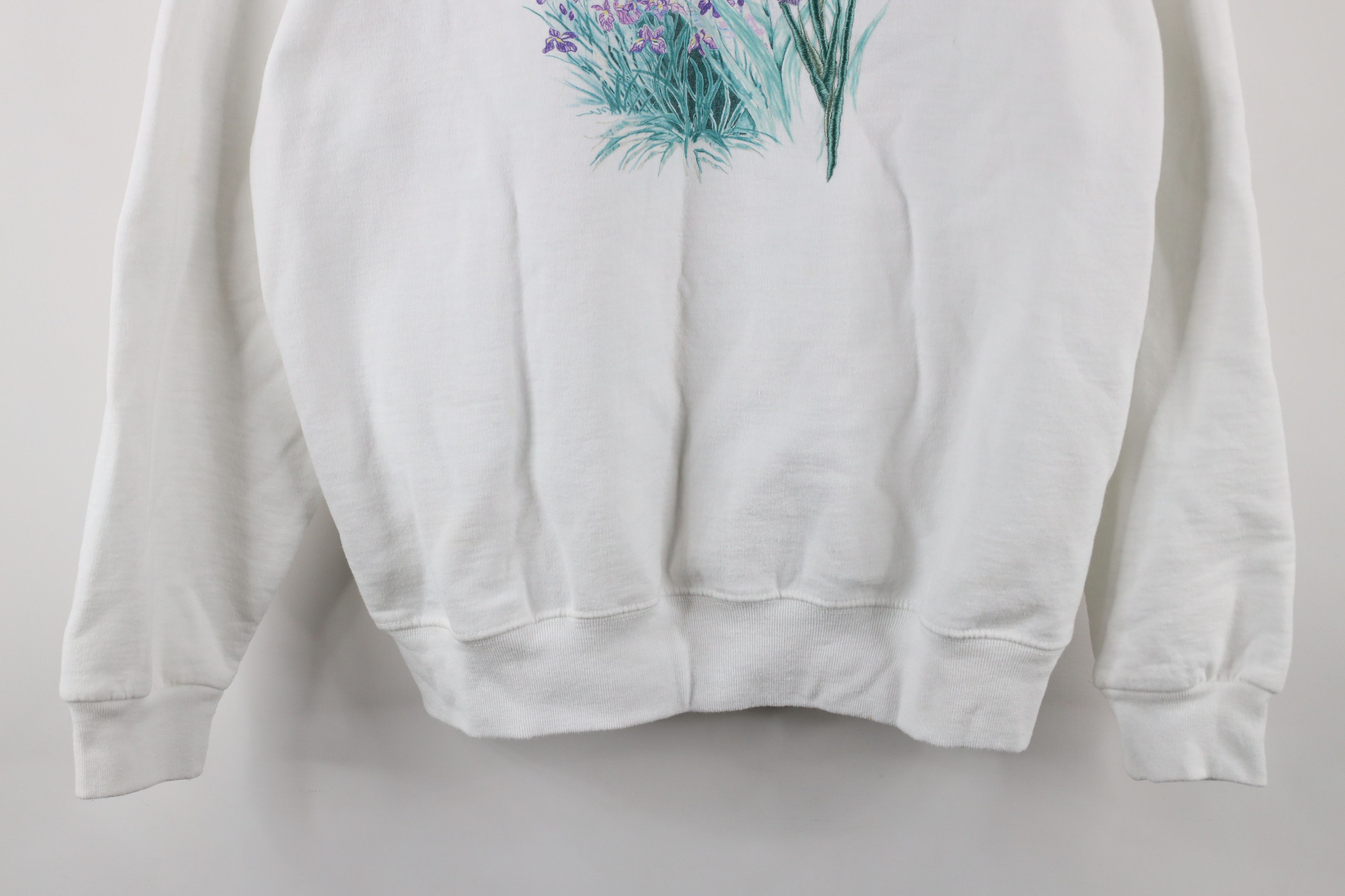 Vintage Vintage 90s Country Primitive Flower Pond Sweatshirt Size M / US 6-8 / IT 42-44 - 3 Thumbnail