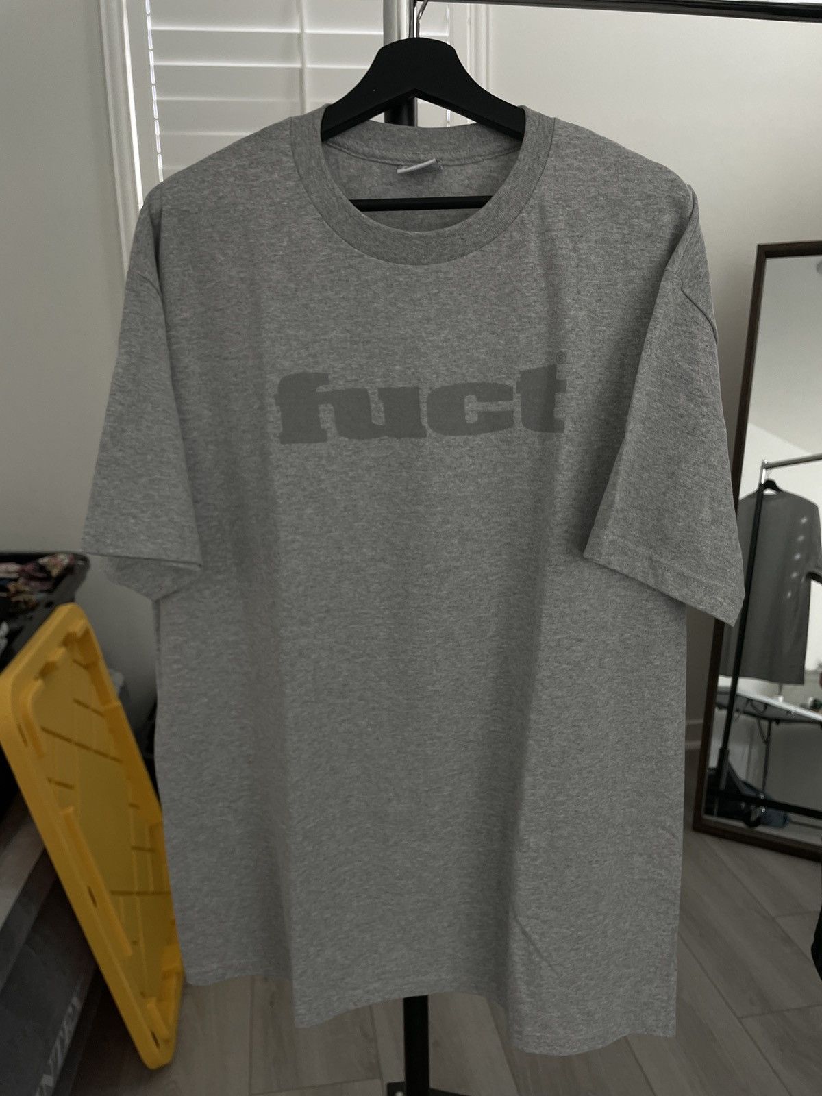 FUCT Fuct Grey Reflective Tonal Logo Shirt Size US XL / EU 56 / 4 - 2 Thumbnail