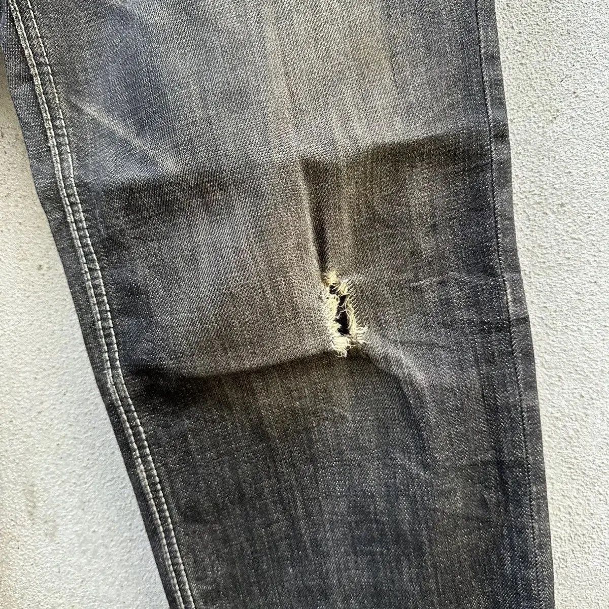 Denime DENIM LAB JEANS RIPPED JAPANESE RARE DENIM VINTAGE PANTS Size US 33 - 6 Thumbnail
