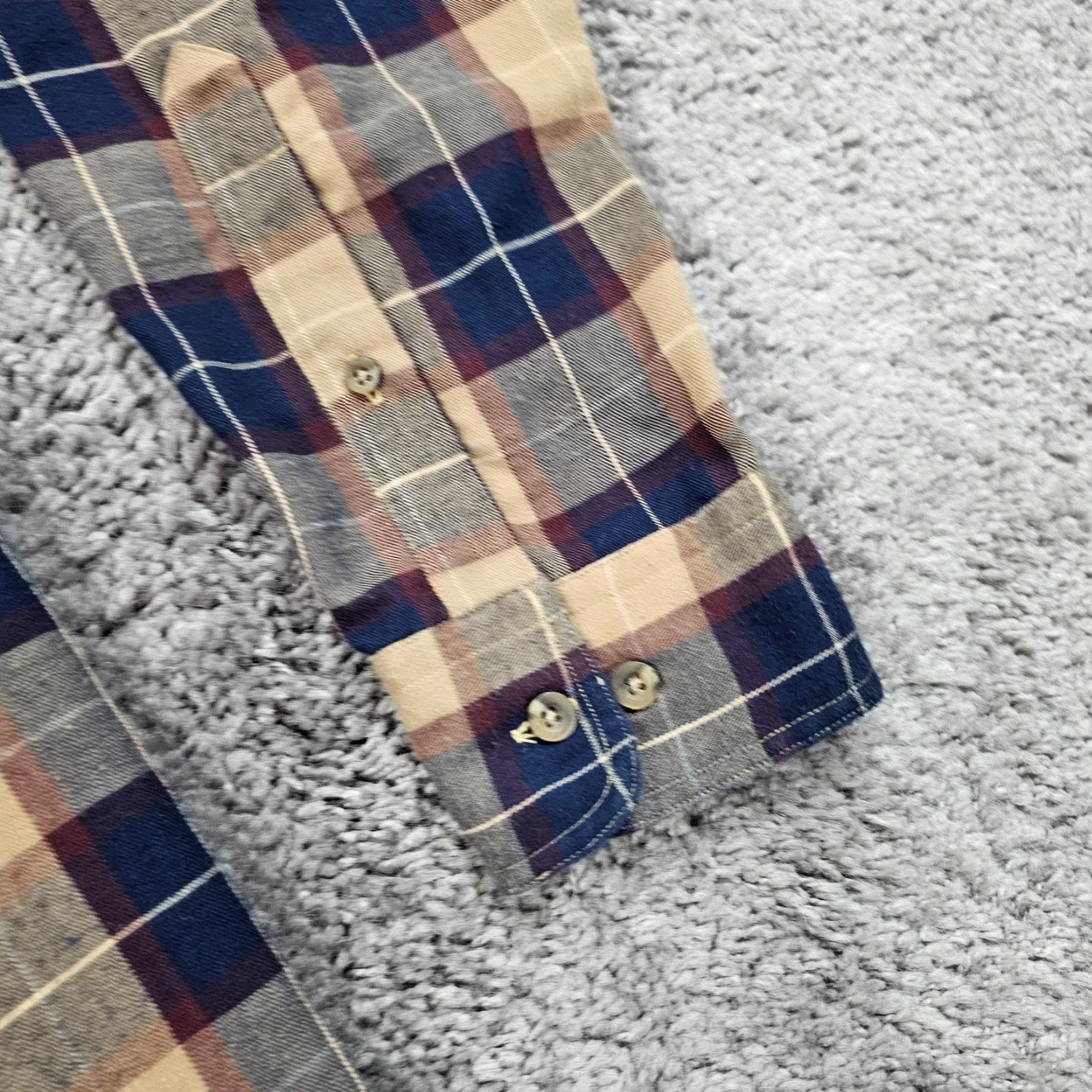 Vintage BD Baggies Shirt Mens XL Blue Plaid Twill Button-Down Pocket Breathable Casual Long Sleeve Size US XL / EU 56 / 4 - 3 Thumbnail